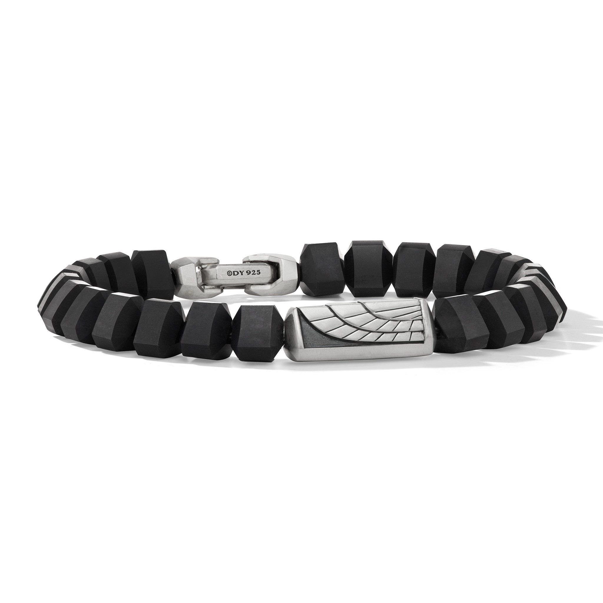 David Yurman o1w1db11025 B25744M Bracelets in Black/Silver Size ONE SIZE - 1 Thumbnail