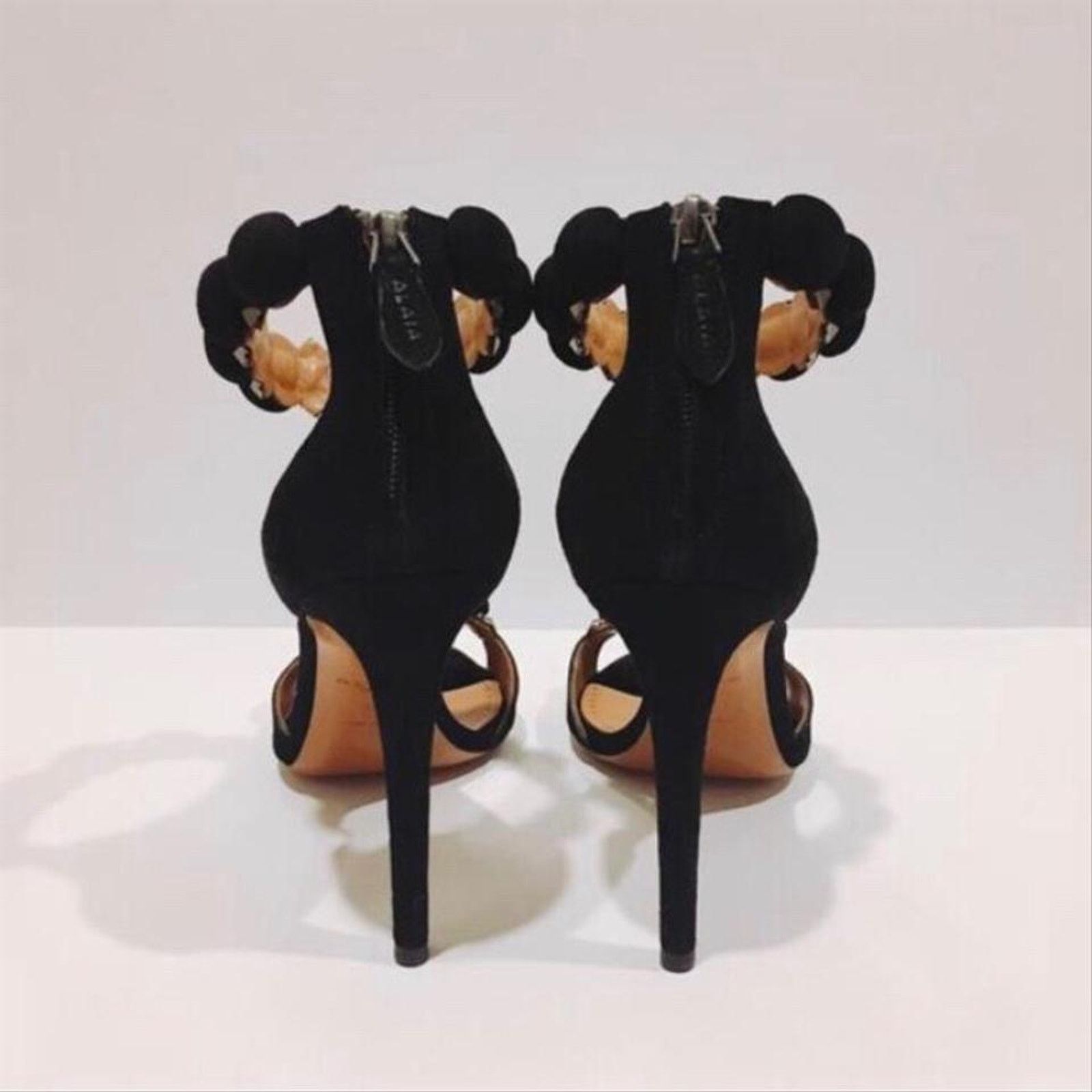 Alaia ALAIA Bombe 110 studded suede leather heels 37 Size US 7 / IT 37 - 9 Thumbnail