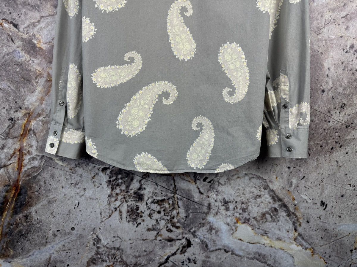 Club Monaco Club Monaco Paisley Button Up Shirt Gray Casual Men’s Size US M / EU 48-50 / 2 - 14 Thumbnail