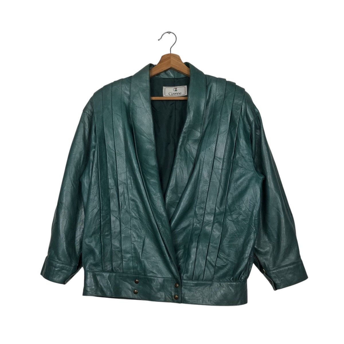 Japanese Brand 📌Vintage Biker Bomber Leather Jacket Cizenne Issey Miyake Size US M / EU 48-50 / 2 - 2 Thumbnail