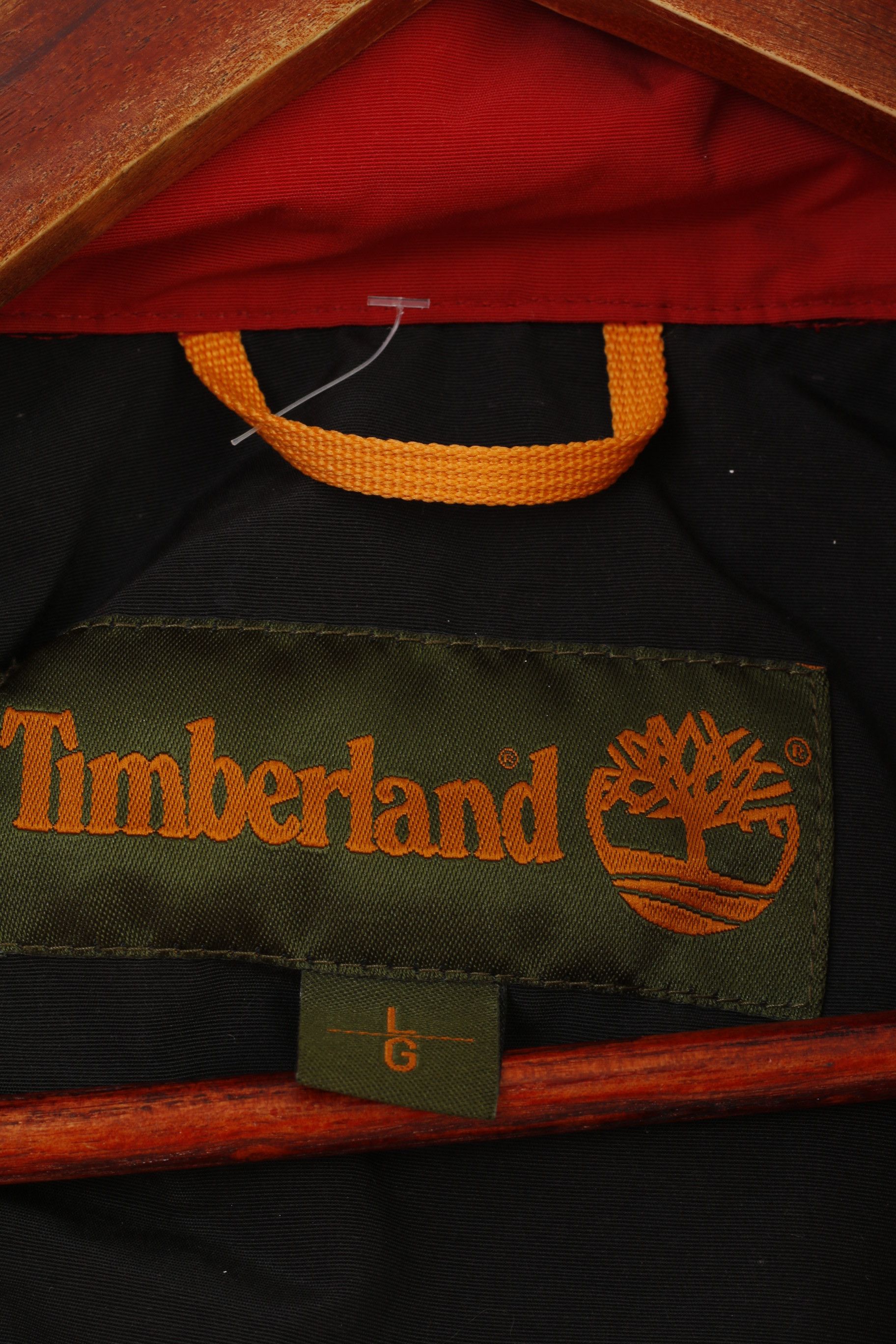 Timberland Timberland Men L Jacket Red Full Zipper Vintage Hood 0882 Size US L / EU 52-54 / 3 - 5 Thumbnail