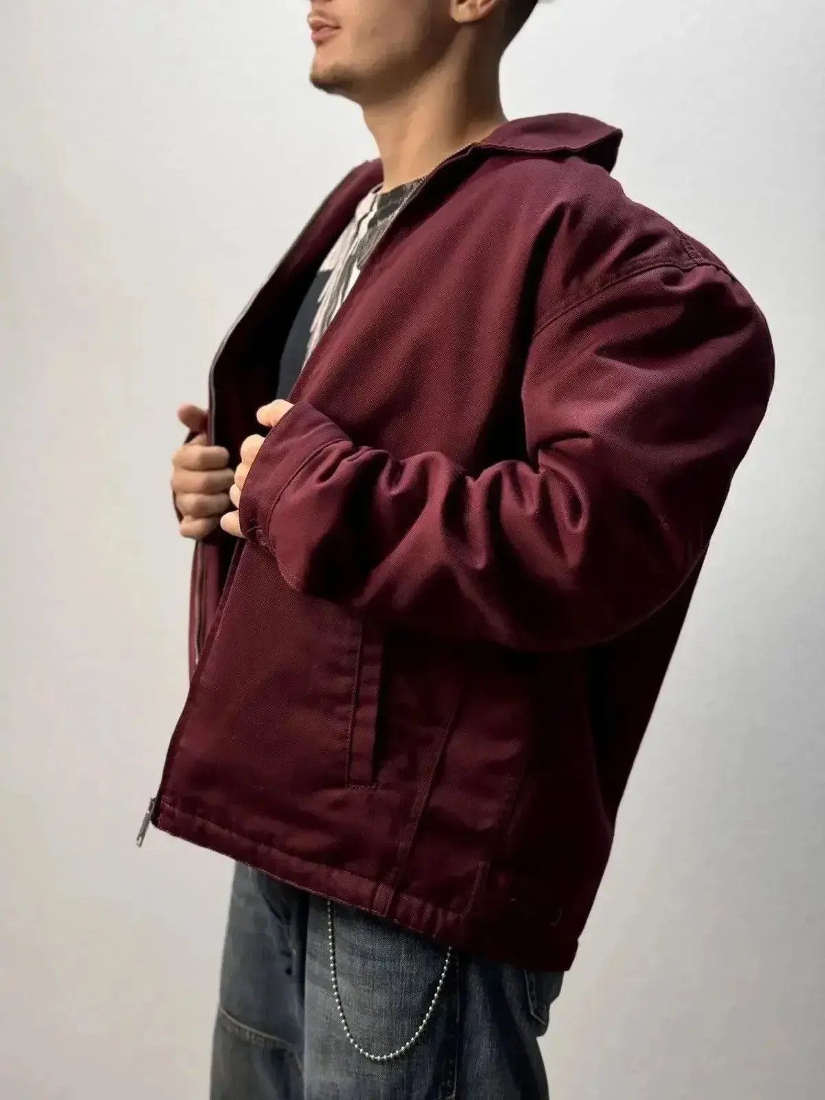 Carhartt × Carhartt Wip × Vintage Vintage Carhartt Jacket Red Arctic Vintage Work Coat Size US XL / EU 56 / 4 - 2 Thumbnail