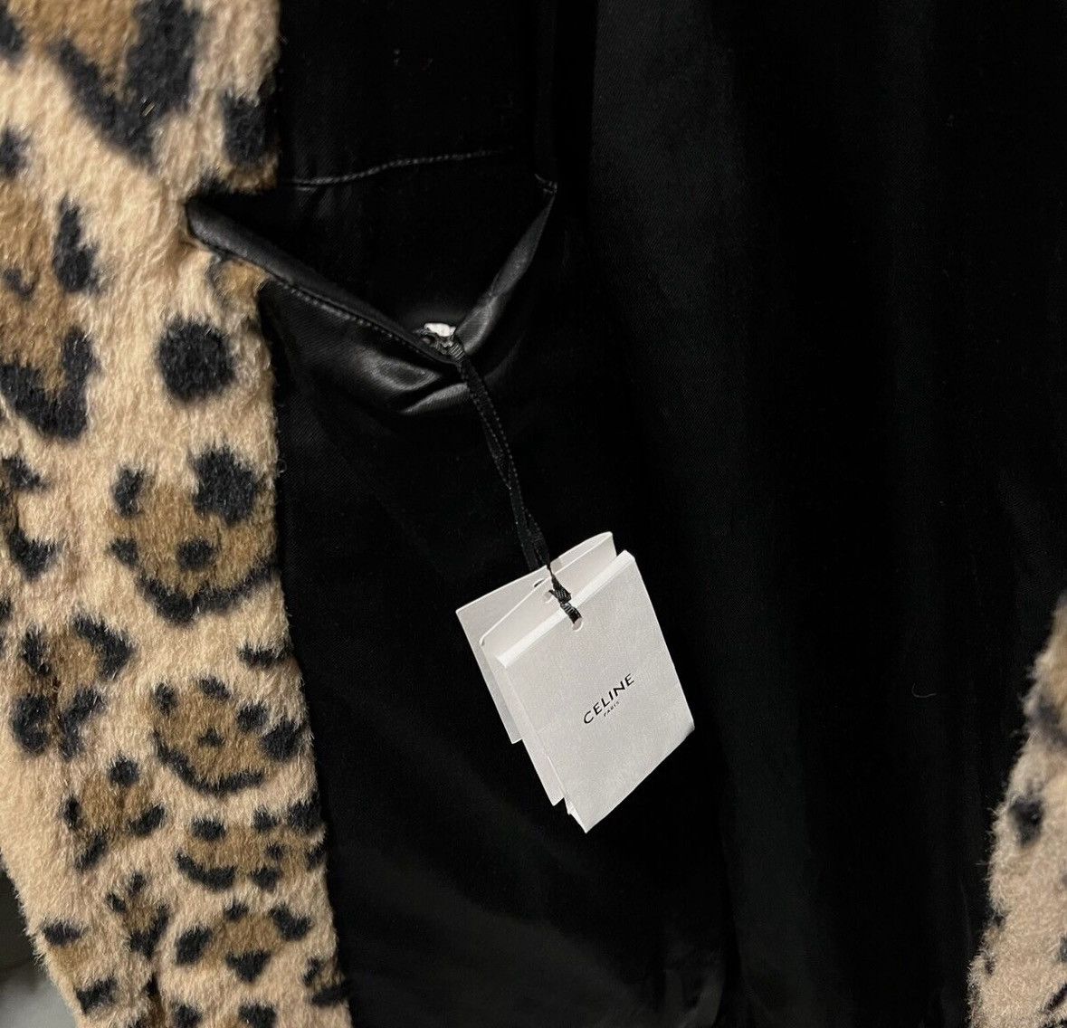 Celine Celine 22FW boydoll alpaca fur leopard pattern coat sz48 Size US M / EU 48-50 / 2 - 6 Thumbnail