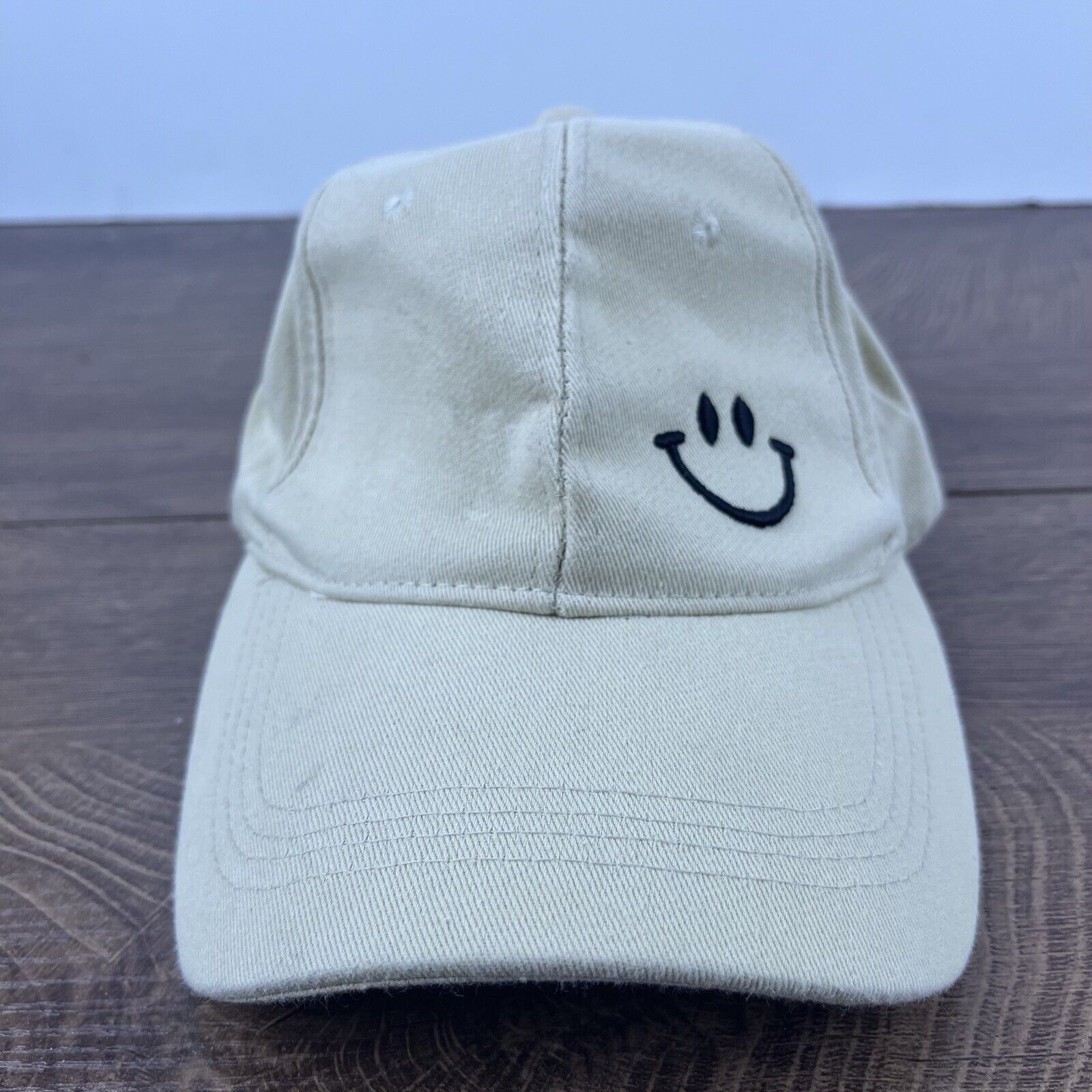 Other Smile Hat Smiley Face Hat Brown Cap Adjustable Brown Tan Adu Size ONE SIZE - 1 Thumbnail