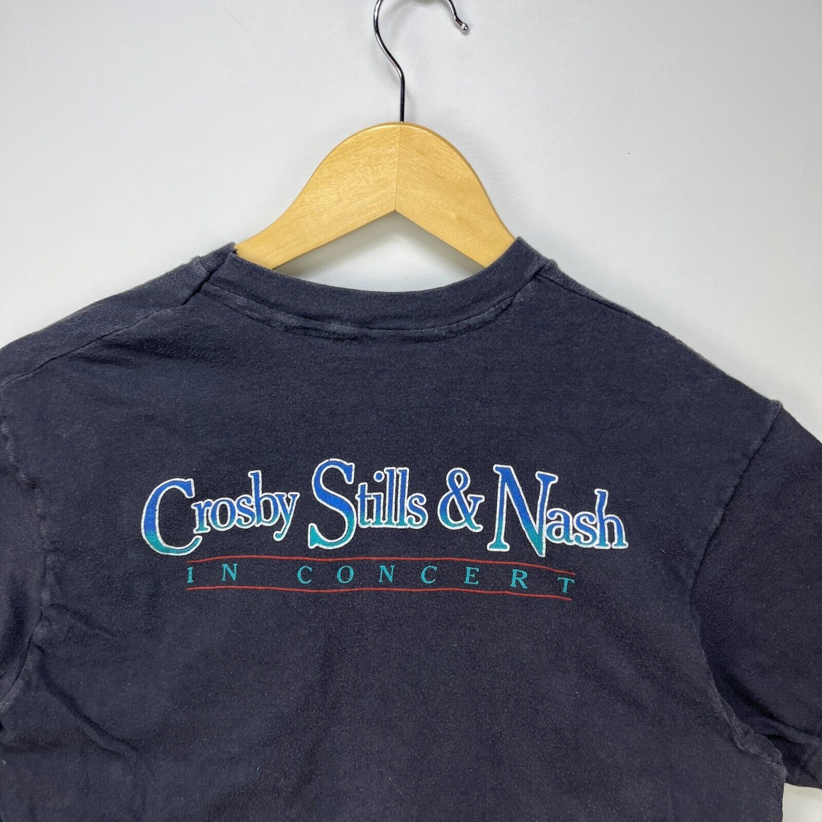 Vintage 80s Crosby Stills & Nash Concert Band Med-Large 1984