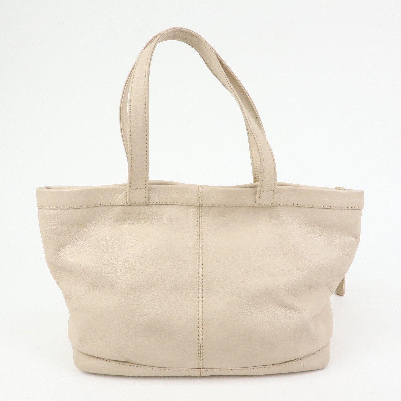 Chloe See by Chloe Leather Tote Beige Size ONE SIZE - 2 Thumbnail