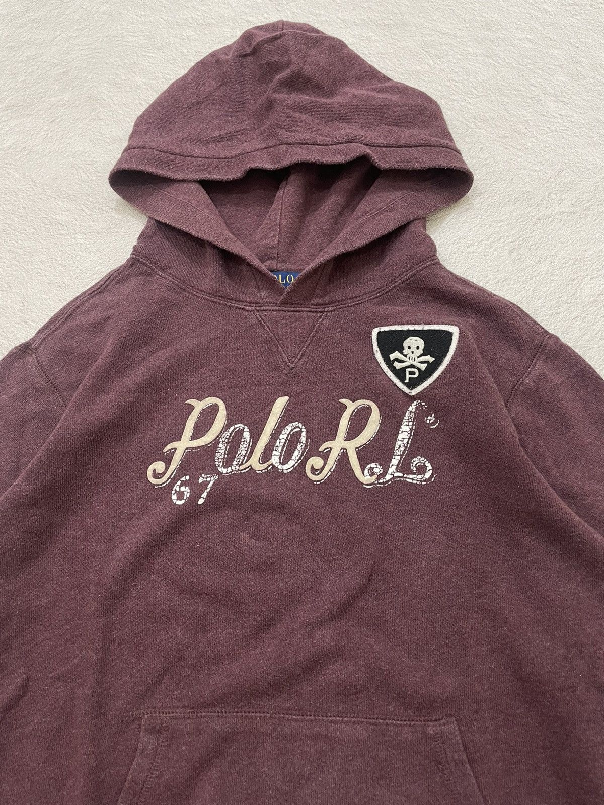 Polo Ralph Lauren 2000s RRL Burgundy Hooded Patch Mastermind If6was9 Y2K LGB Size US M / EU 48-50 / 2 - 3 Thumbnail