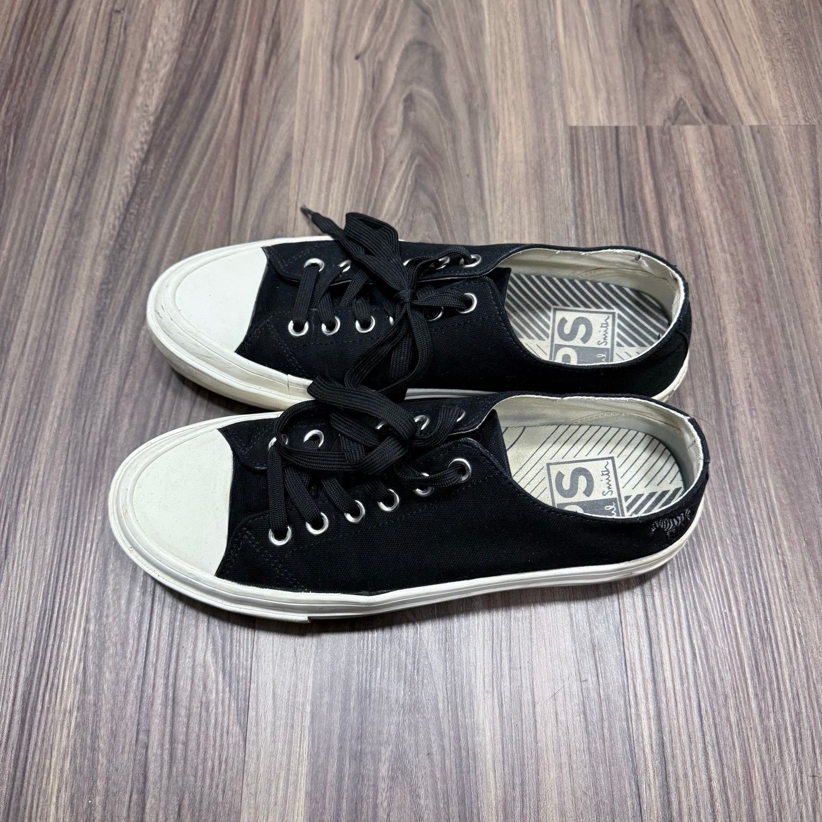 Paul Smith Paul Smith Black Zebra Motif Canvas Sneakers | EU 41 Size US 8 / EU 41 - 11 Thumbnail