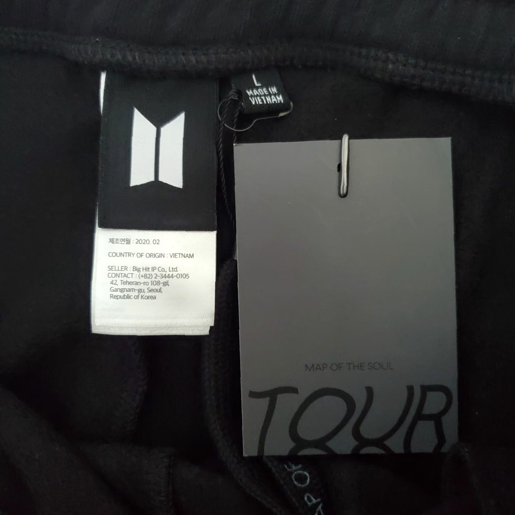 Vintage VINTAGE BTS Map Of The Soul Jogger Womens L Black MOTS Tour Concert Merch Pants Drawstring Elastic Waist 89% Cotton 11% Polyester Size 36" / US 14 / IT 50 - 7 Thumbnail