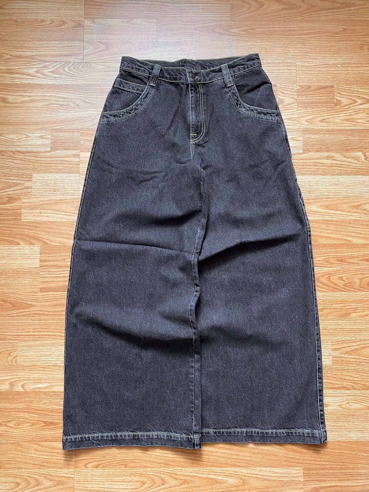 Japanese Brand JNCO Style Rave Baggy Denim Jeans y2k sk8 Size US 30 / EU 46 - 6 Thumbnail