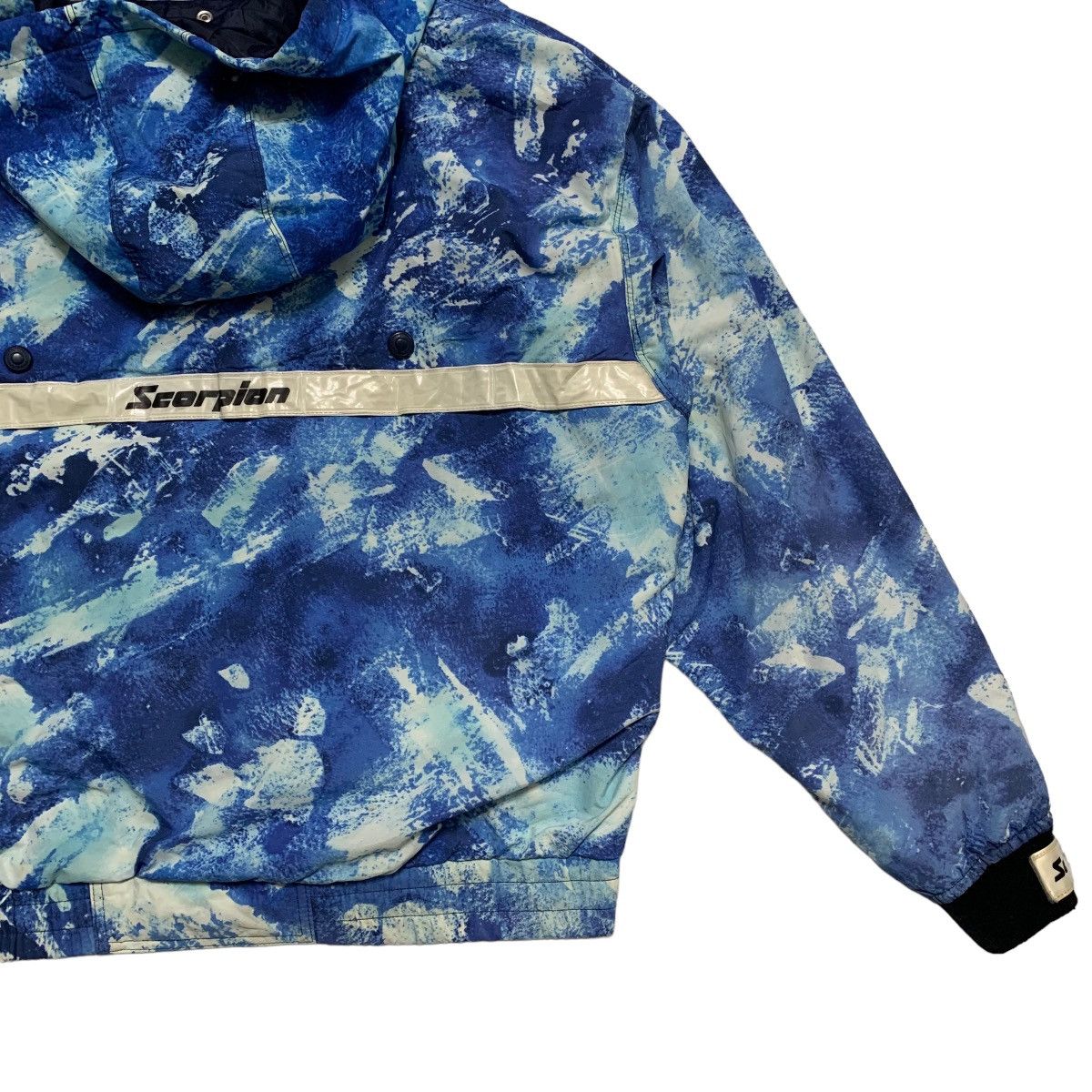 Japanese Brand Scorpion Shimano Tie Dye Skiwear Jacket Size US L / EU 52-54 / 3 - 9 Thumbnail