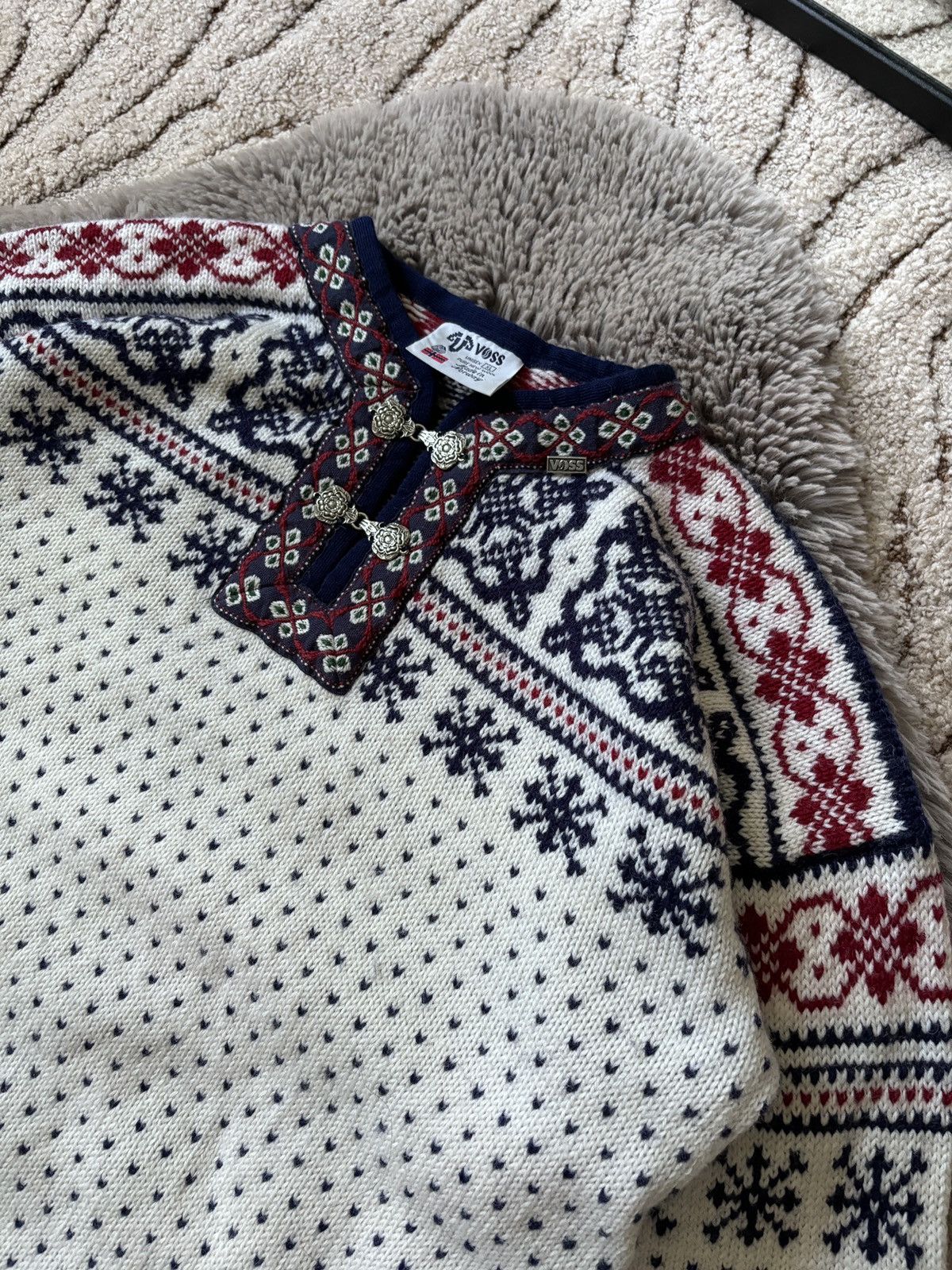 Dale Of Norway × Vintage Voss Scandinavian Norway Wool Sweater size XL Size US XL / EU 56 / 4 - 4 Thumbnail