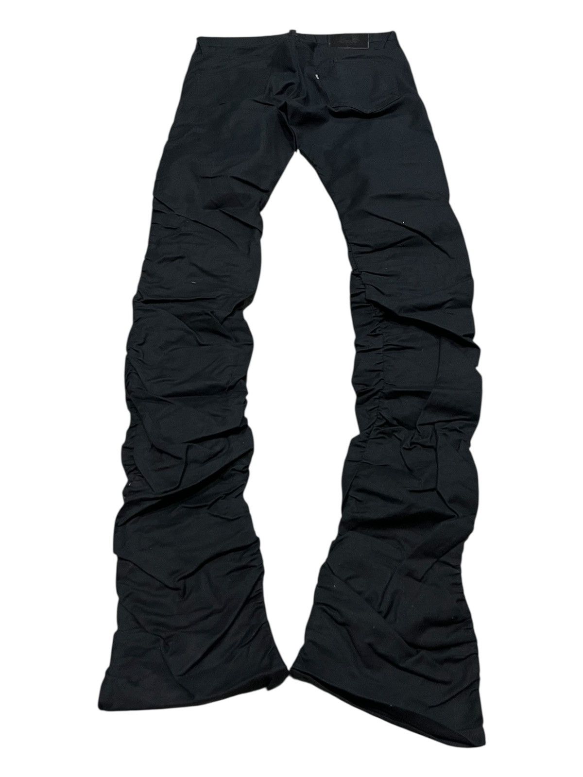 Tornado Mart Tornado Mart Wrinkled Extra Long Boot Cut Pants Size US 31 - 2 Thumbnail