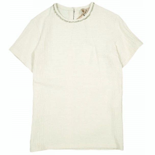 Other Other N°21 24SS Bijou Blouse Cotton Blend Top Cotton Tops 24S-G122-0126 DUTY FREE for USA Size ONE SIZE - 1 Thumbnail