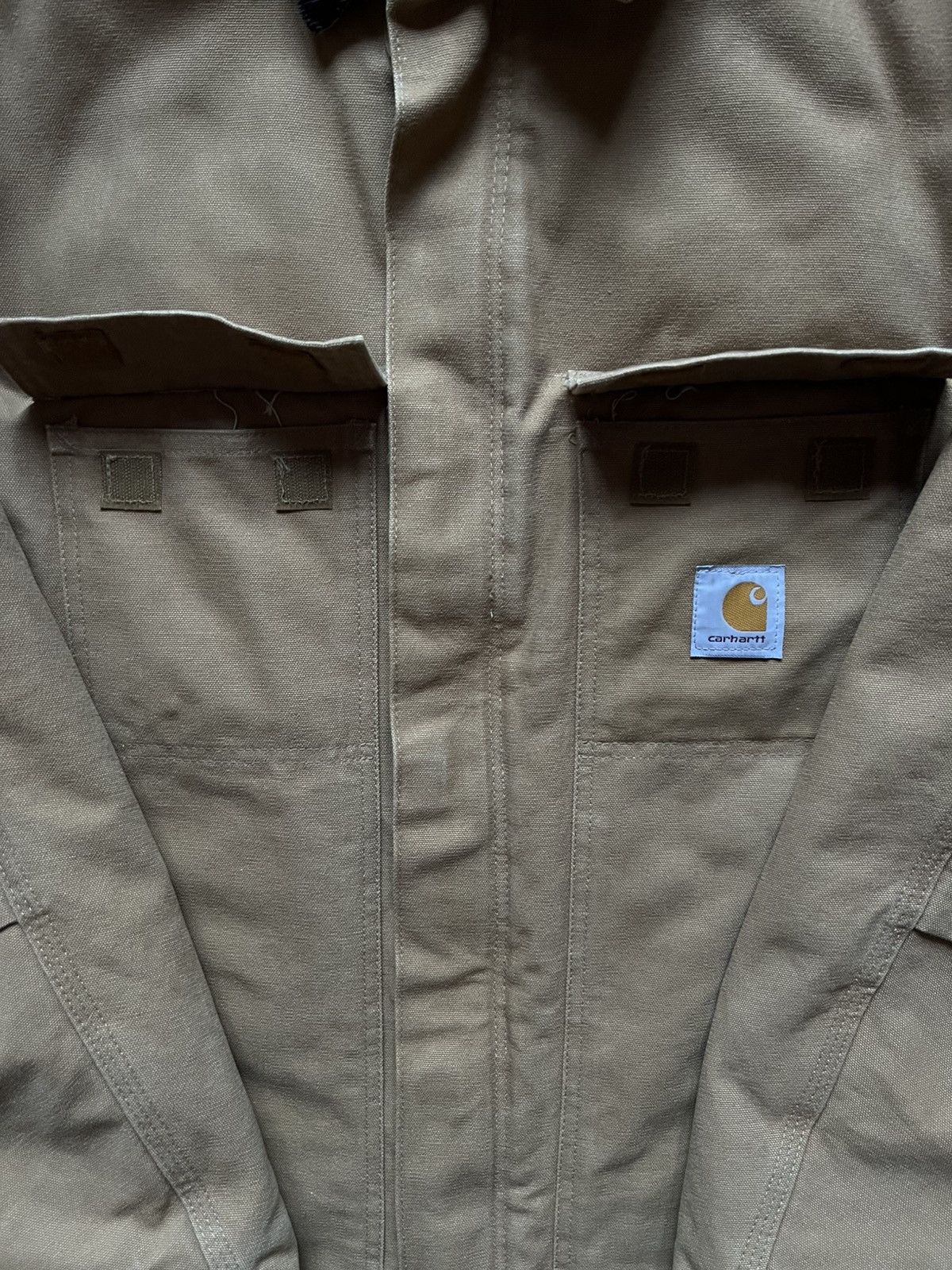 Carhartt Vintage Crazy Carhartt Artctic Canvas Brown Blanket Jacket Size US XL / EU 56 / 4 - 3 Thumbnail