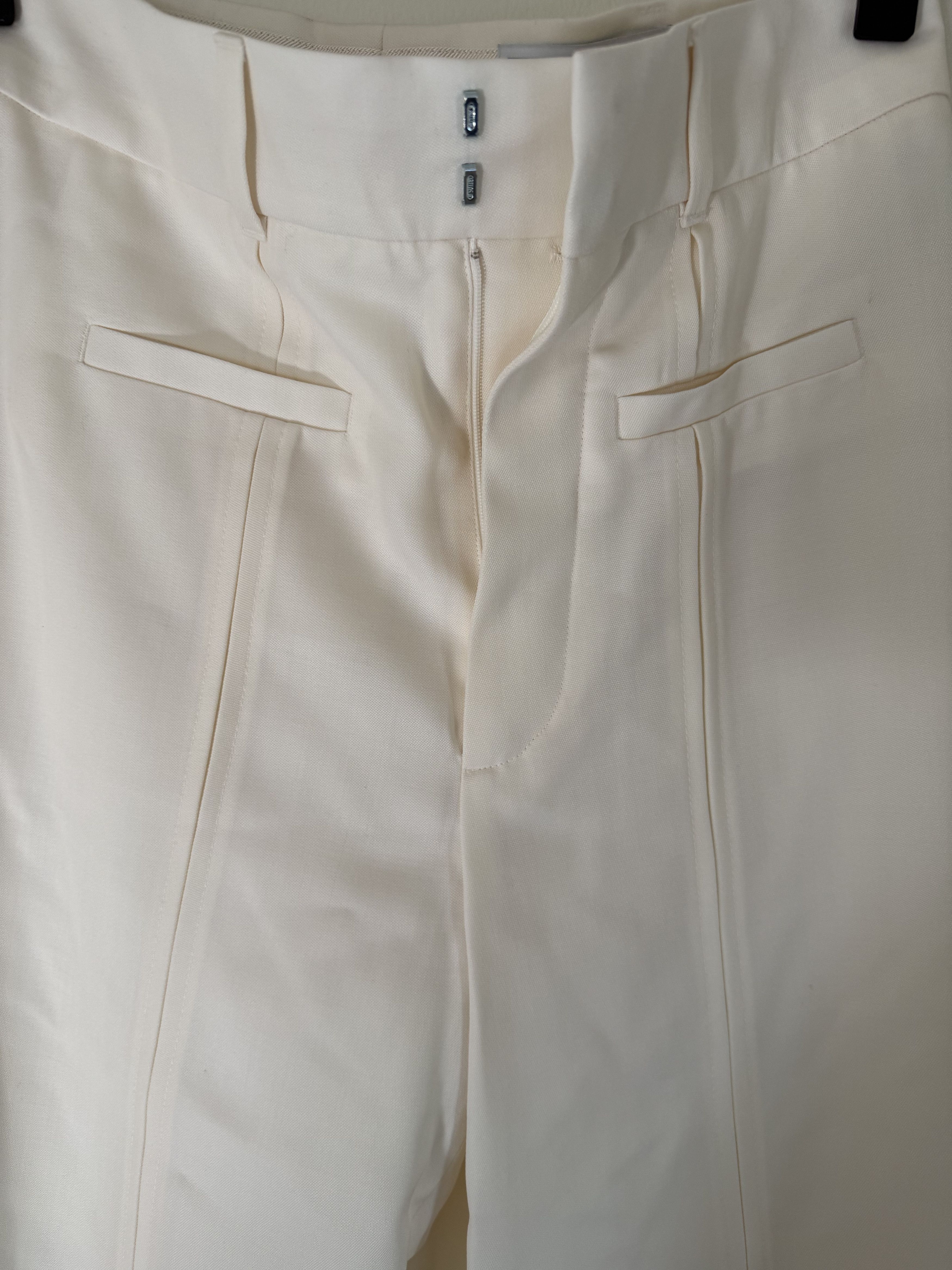 Casablanca casablanca wool gaberdine pin tuck trouser white Size US 32 / EU 48 - 6 Thumbnail