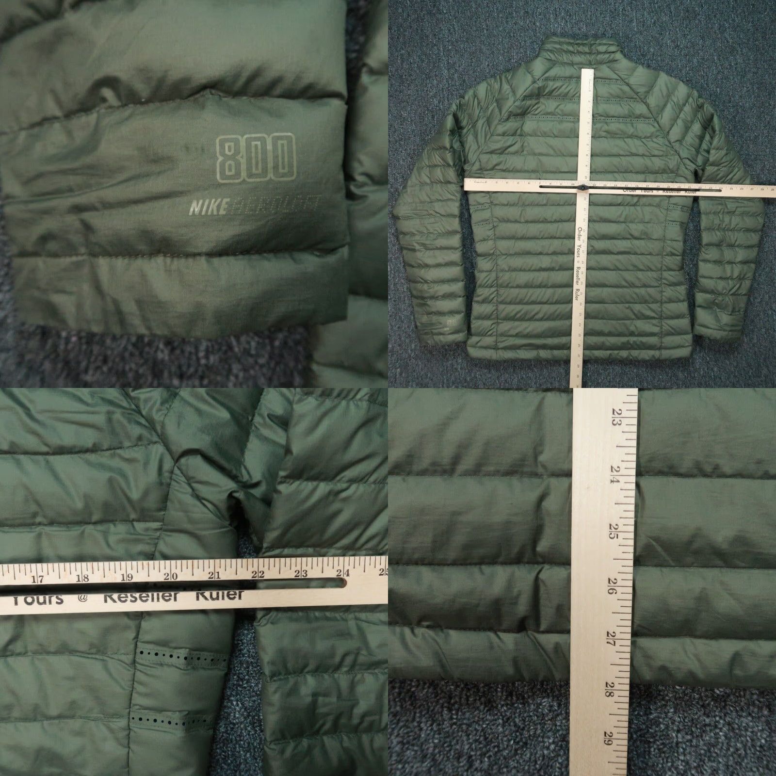 Nike Nike AeroLoft Jacket Men Medium Green 800 Down Insulated Full Zip Pockets Summit Size US M / EU 48-50 / 2 - 8 Thumbnail