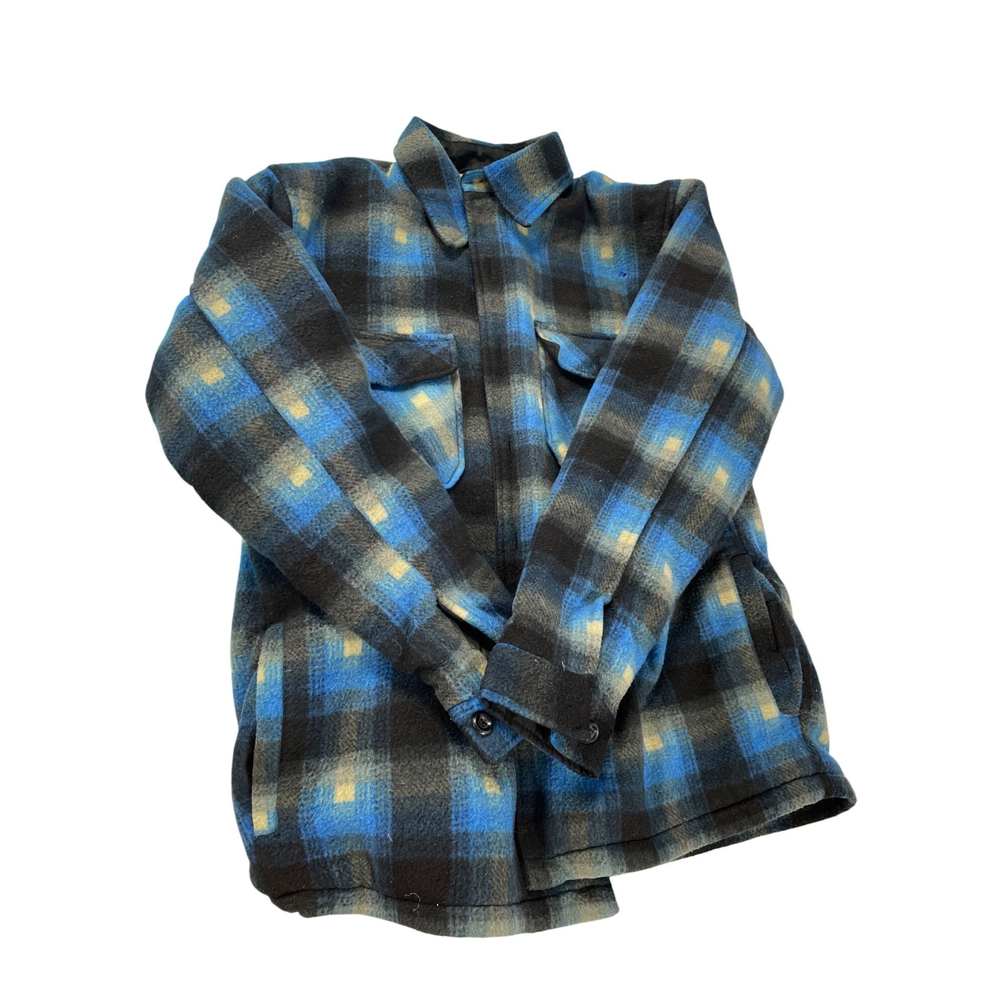 Other Maxxsel Mens Sherpa-Lined Buffalo Plaid Jacket Blue/Black XL Size US XL / EU 56 / 4 - 17 Thumbnail