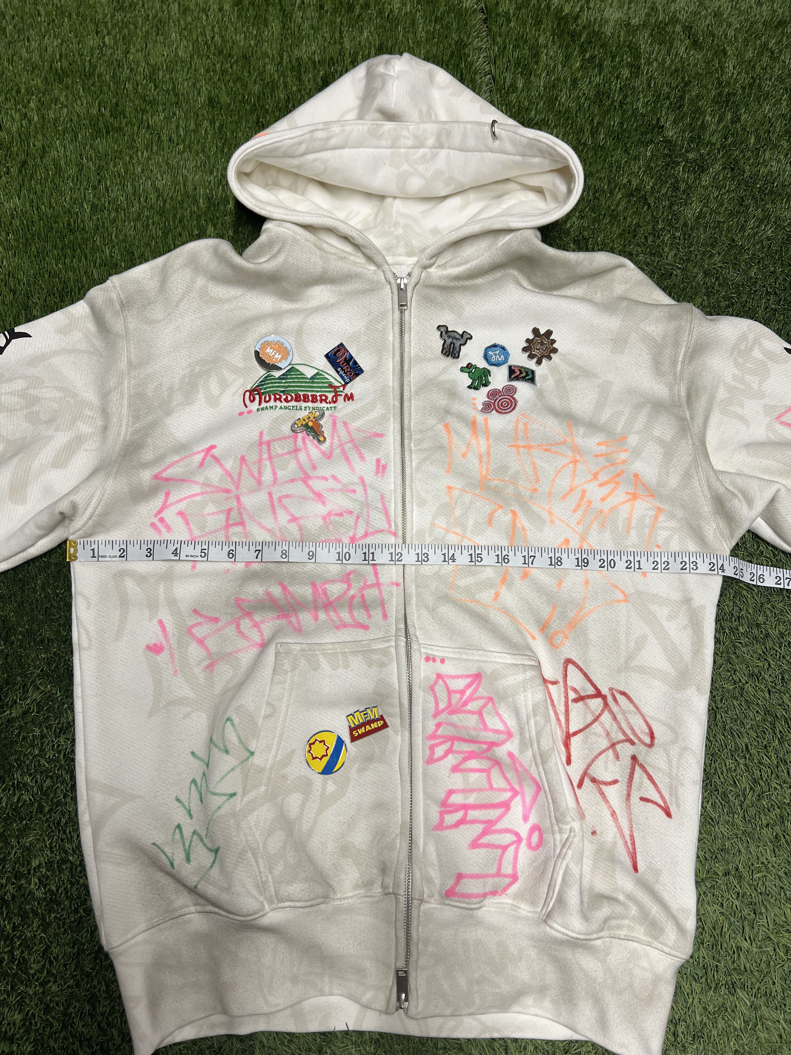 murd333r.fm Murd333r.FM Complexcon Exclusive 1/1 Signed Graffiti Hoodie Size US L / EU 52-54 / 3 - 6 Thumbnail