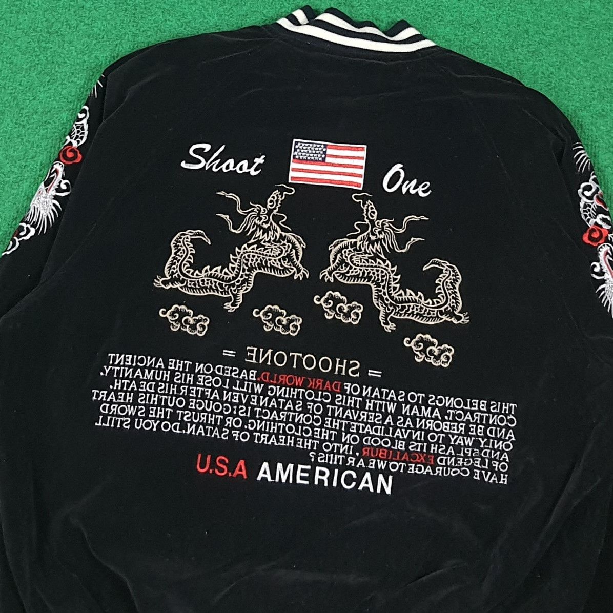 Japanese Brand Shoot One Reversible Sukajan Bomber American Spirit C291N24 Size US M / EU 48-50 / 2 - 8 Thumbnail