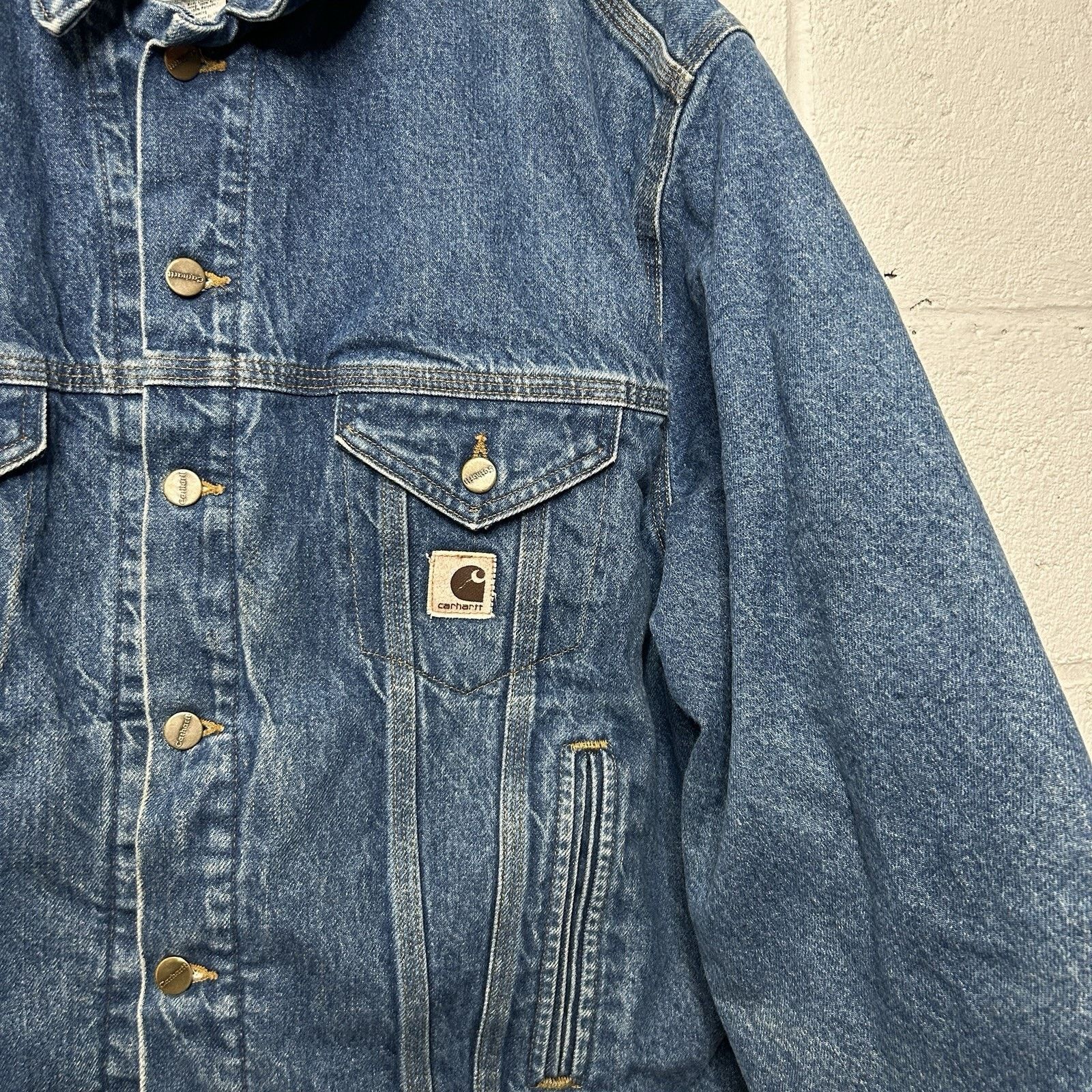 Carhartt Vintage Carhartt Blanket-Lined Trucker Jacket “Darkstone” Size US L / EU 52-54 / 3 - 8 Thumbnail
