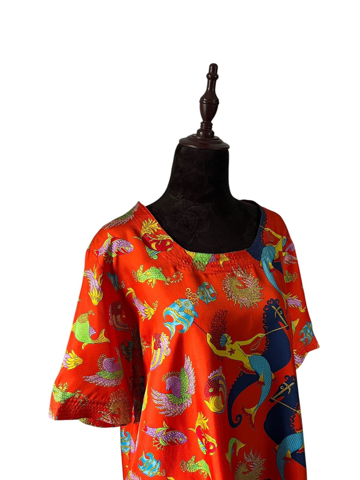 Versace × Vintage Vintage Gianni Versace Versatile Couture Silk Tops Size L / US 10 / IT 46 - 16 Thumbnail