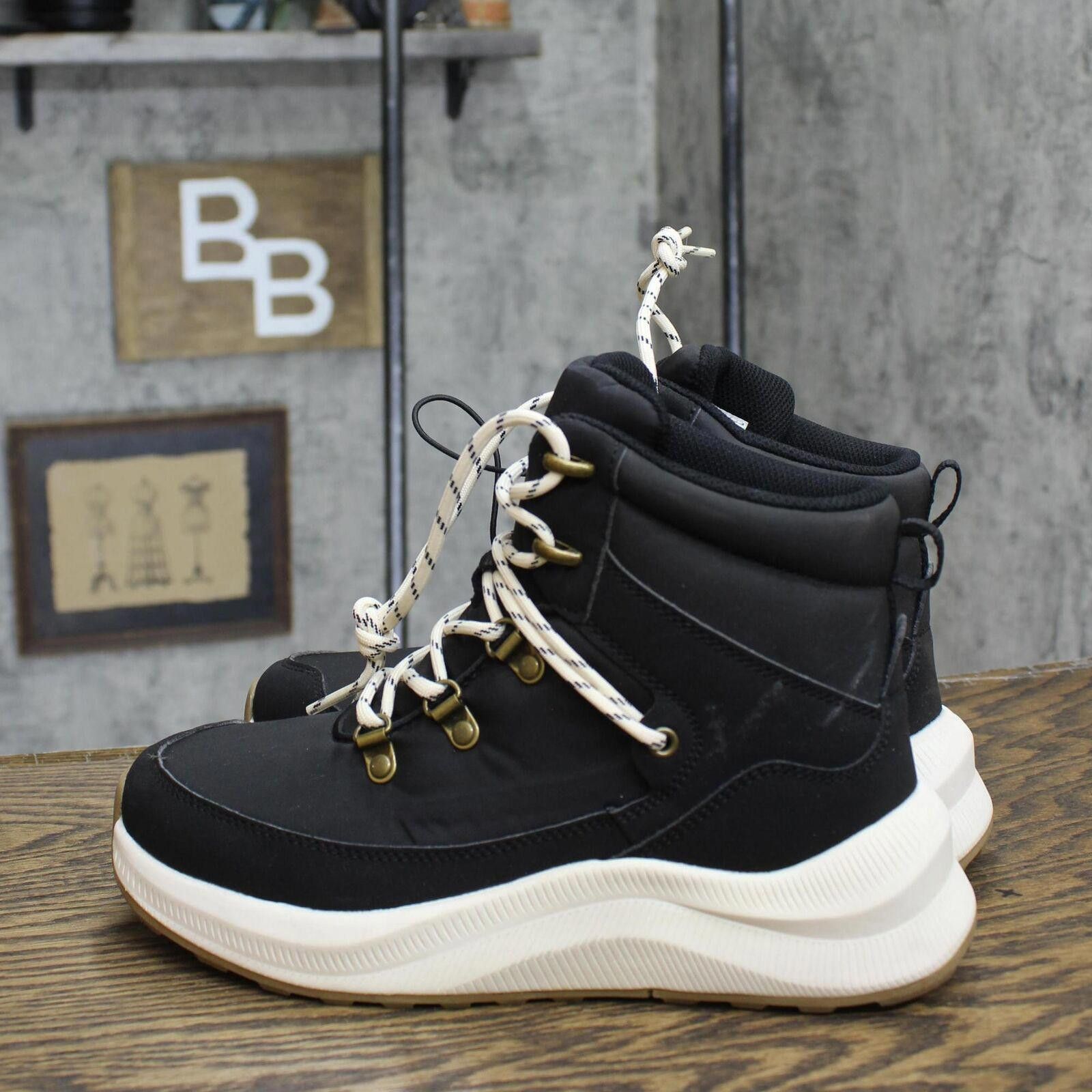 Designer Universal Thread Norah Winter Hiker Boots 88236107 Black 6M Size US 6 / IT 36 - 2 Thumbnail