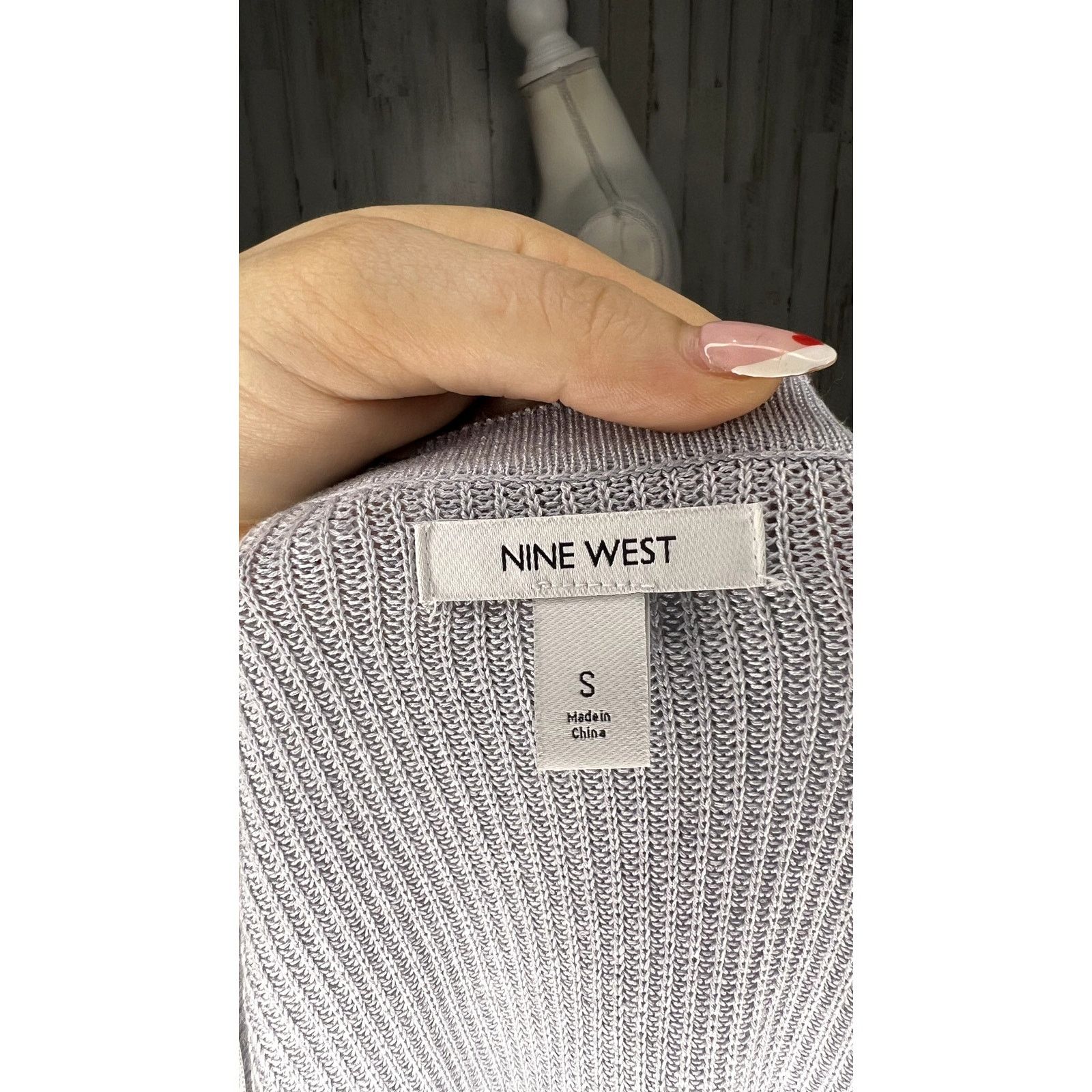 Nine West Nine West Women's Blue Long Sleeve Open Front Cardigan Small Size S / US 4 / IT 40 - 7 Thumbnail