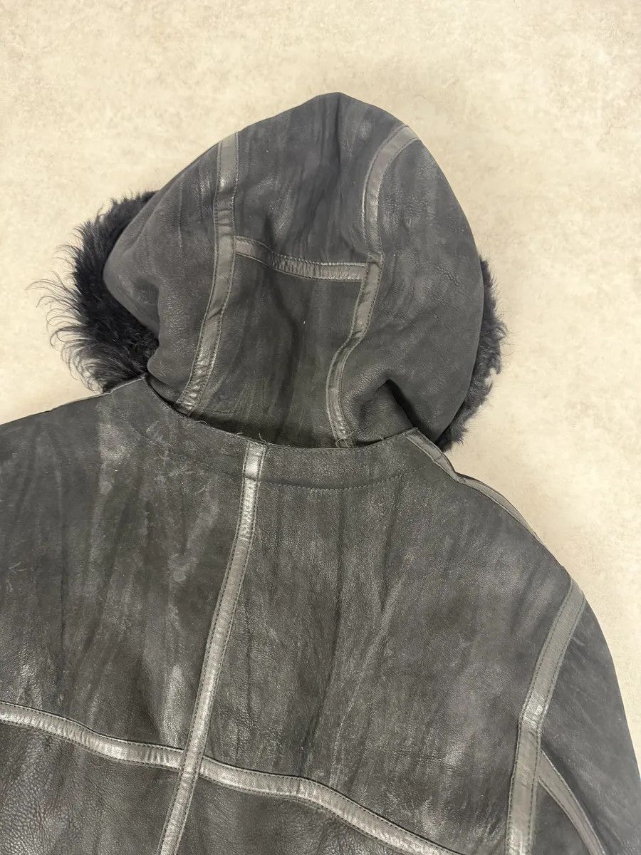 Emporio Armani FW2018 Emporio Armani Plushed Leather Black Belted Jacket Size US L / EU 52-54 / 3 - 4 Thumbnail