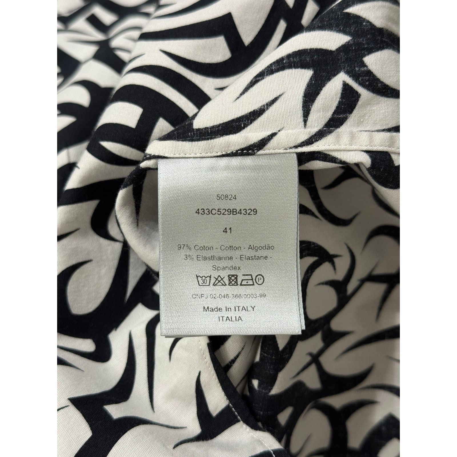 Dior 2010s Dior by Kris Van Assche tribal flame shirt Size S / US 4 / IT 40 - 6 Thumbnail