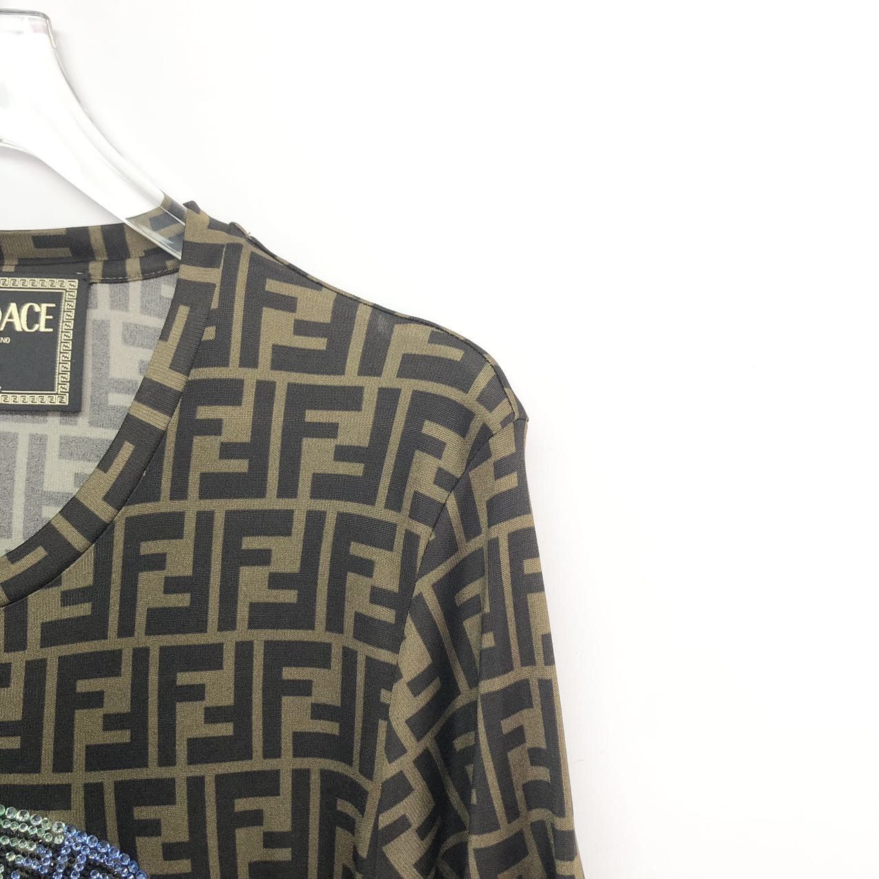 Fendi FENDI Decorated Medusa Printed Short Sleeve T-shirt K26WX Size M / US 6-8 / IT 42-44 - 3 Thumbnail