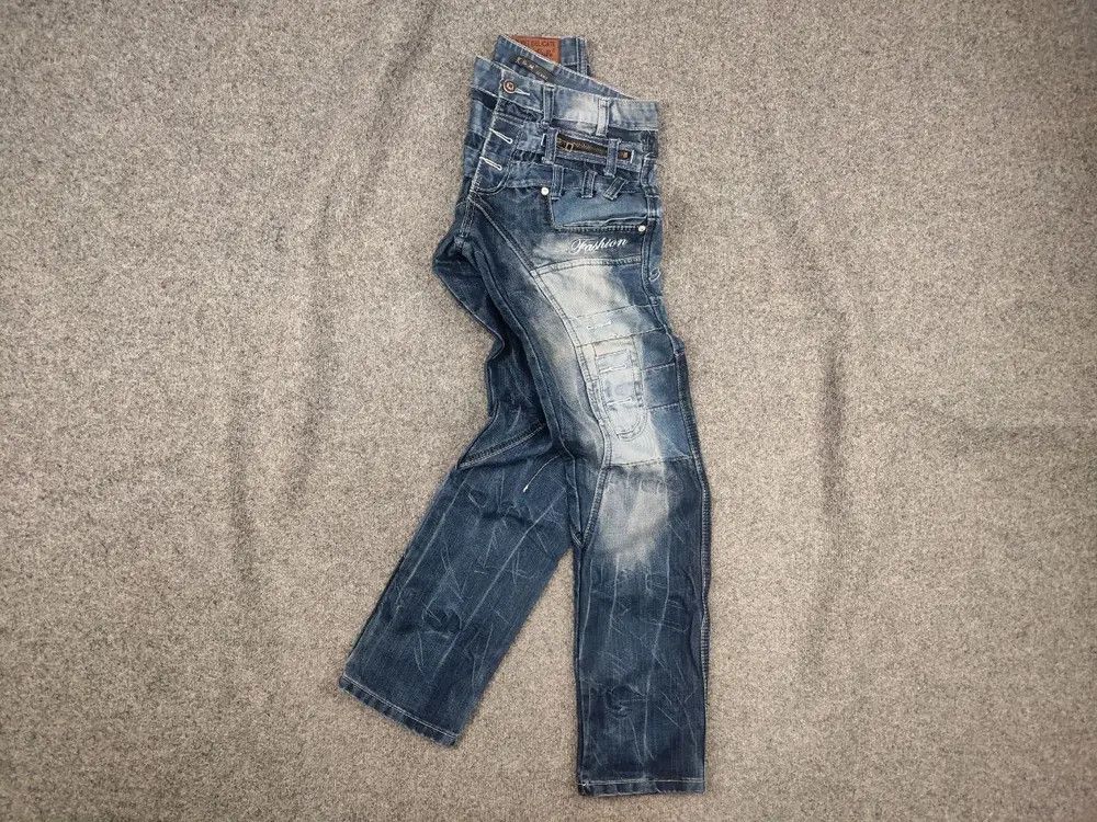 Le Grande Bleu (L.G.B.) Vintage Y2k Kosmo Japan if six was nine Embroidered Jeans Size US 32 / EU 48 - 1 Thumbnail