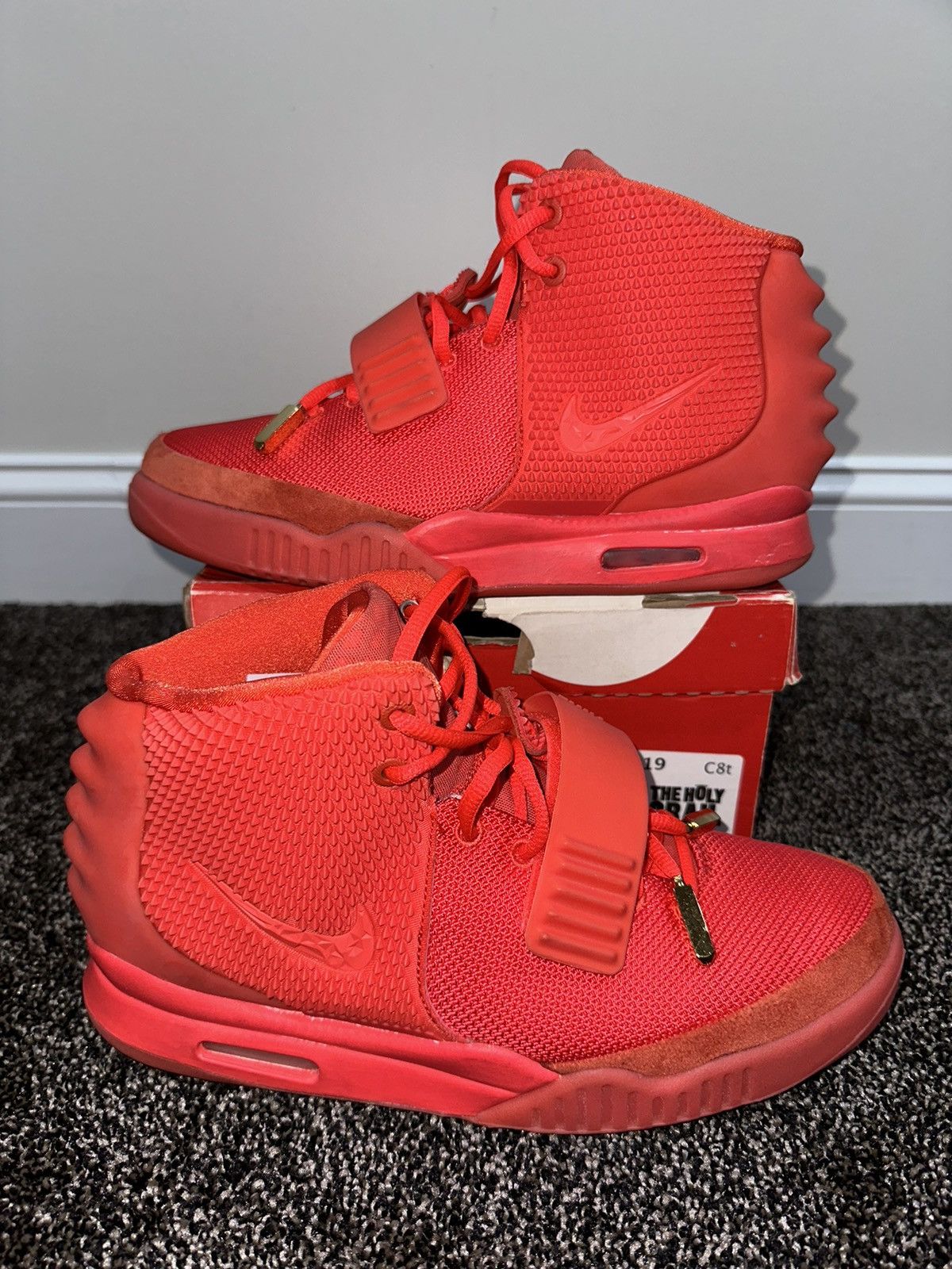 Kanye West × Nike Nike Air Yeezy 2 SP Kanye West Red October Sneakers 2014 Size US 10.5 / EU 43-44 - 2 Thumbnail