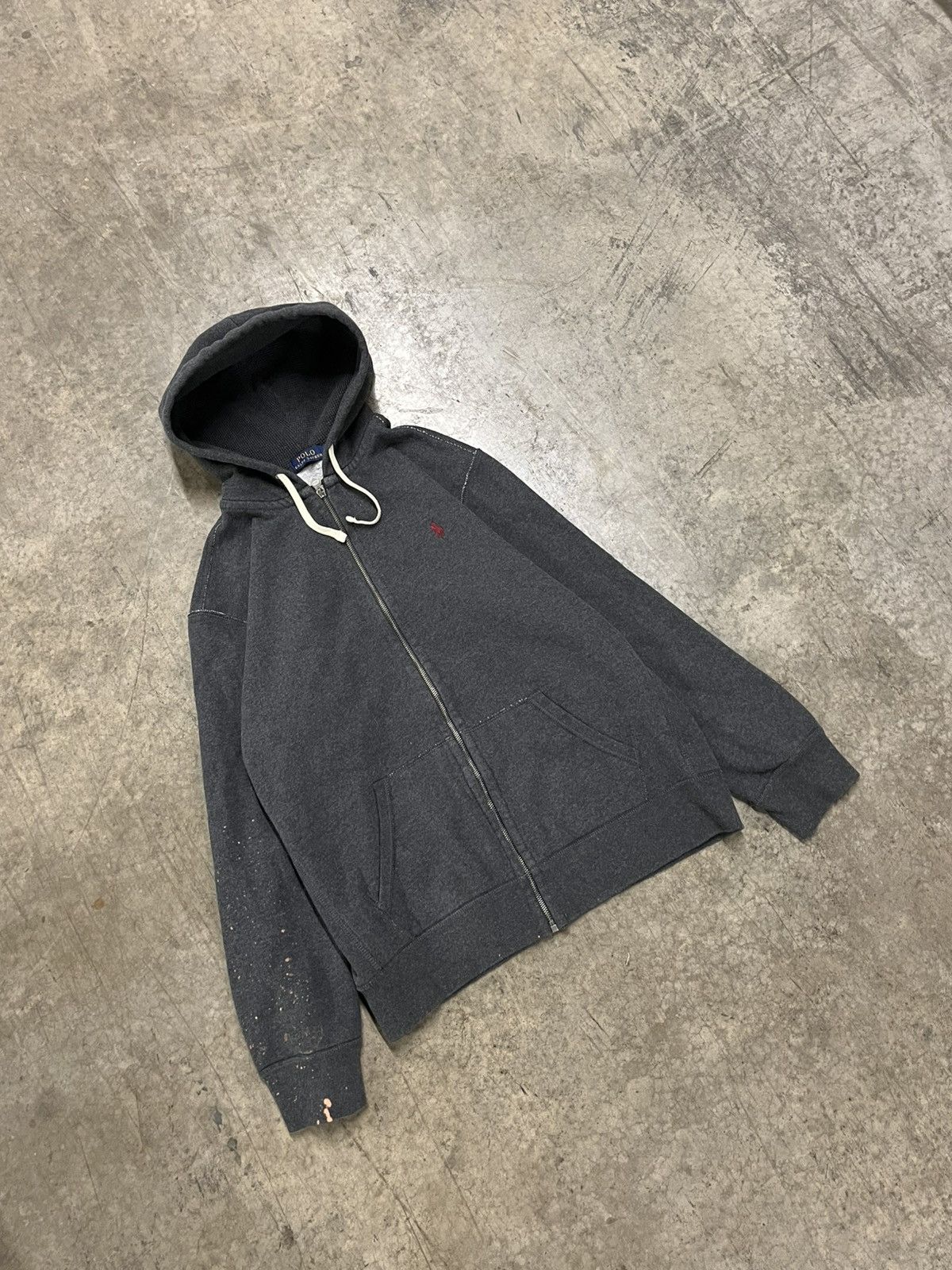 Polo Ralph Lauren × Vintage Polo Ralph Lauren zip up y2k hoodie skater streetwear preppy Size US XL / EU 56 / 4 - 2 Thumbnail