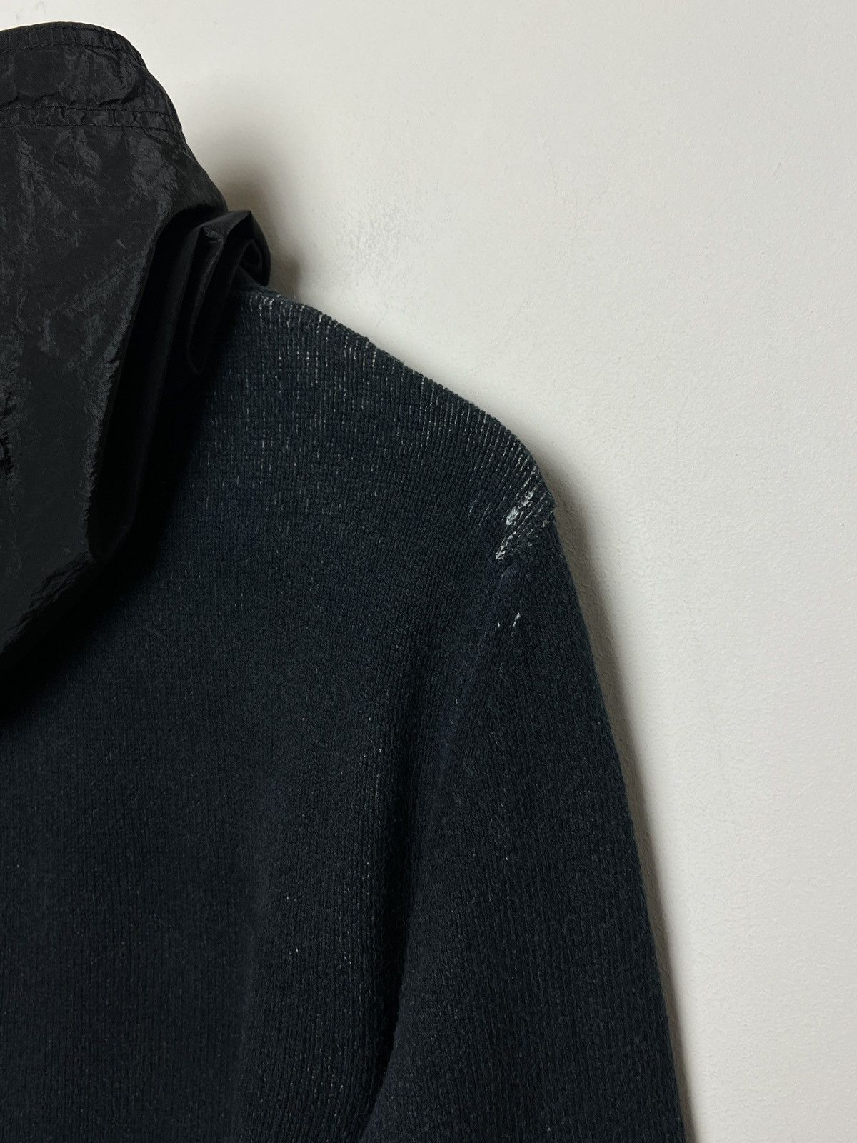 Stone Island stone island y2k navy cotton hoodie shimmer nylon hood Size US M / EU 48-50 / 2 - 13 Thumbnail