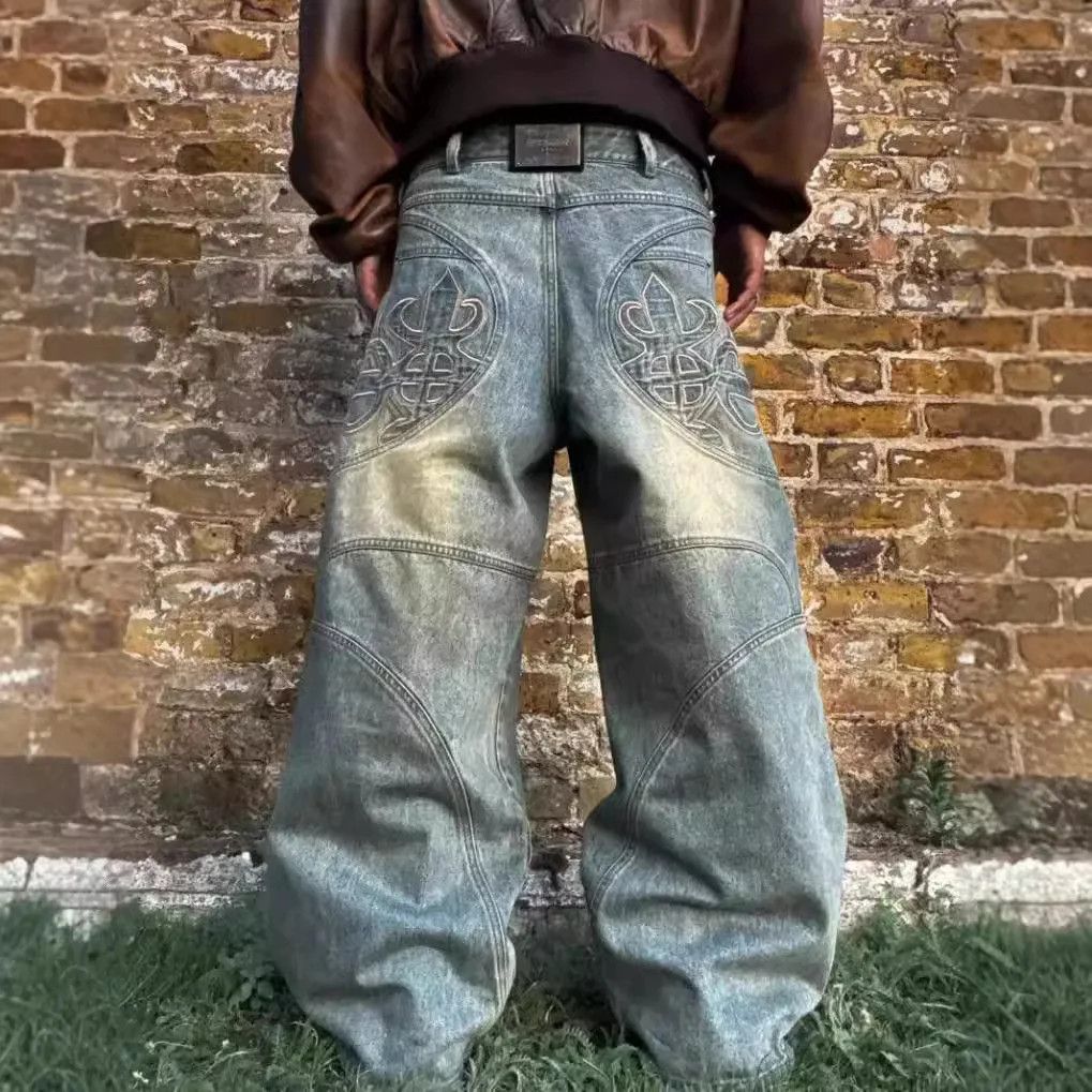 Japanese Brand × Jean Washed Black Retro Baggy Jeans Size US 36 / EU 52 - 1 Thumbnail