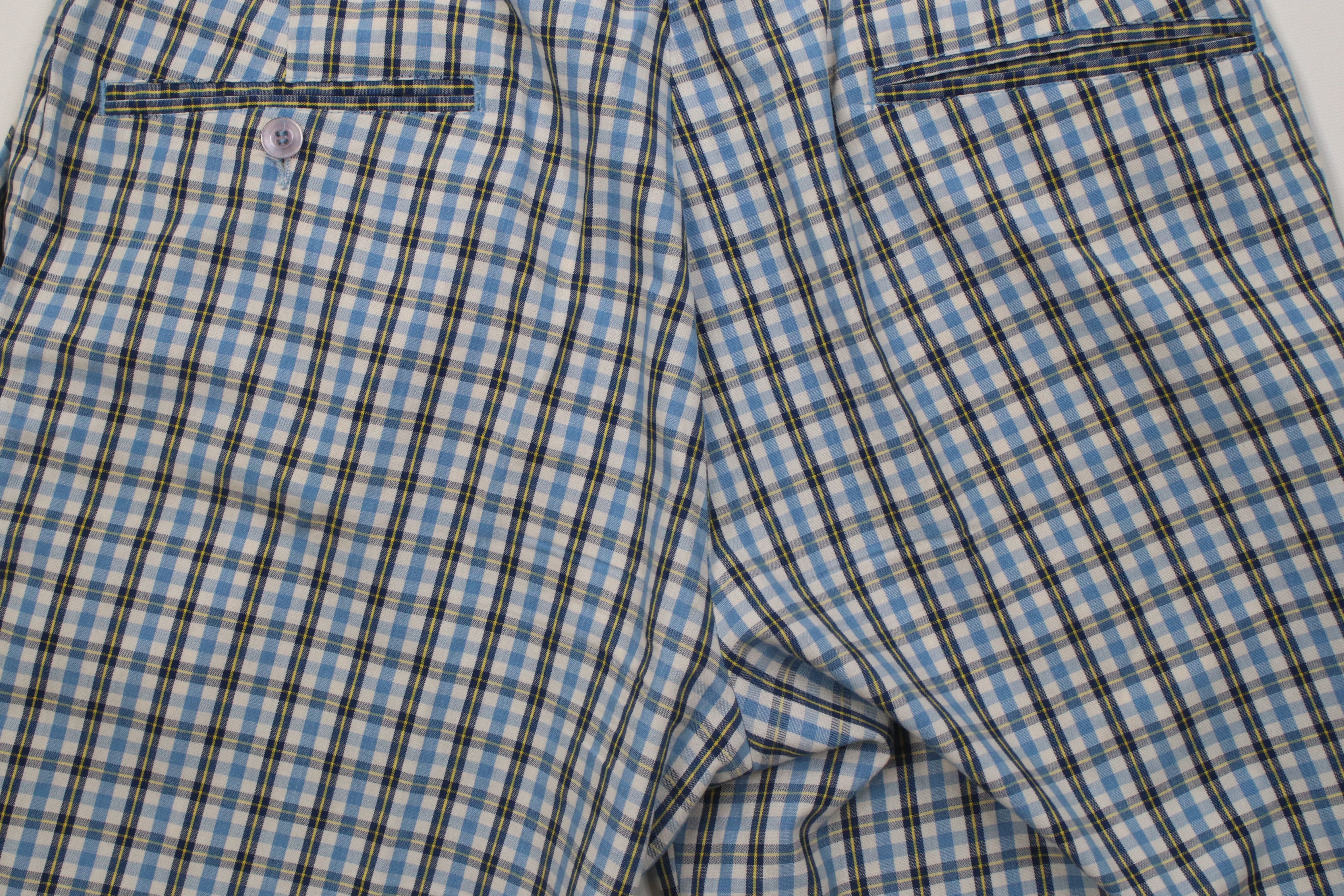 Vintage Vintage 60s 70s Streetwear Plaid Above Knee Chino Shorts Size US 34 / EU 50 - 15 Thumbnail