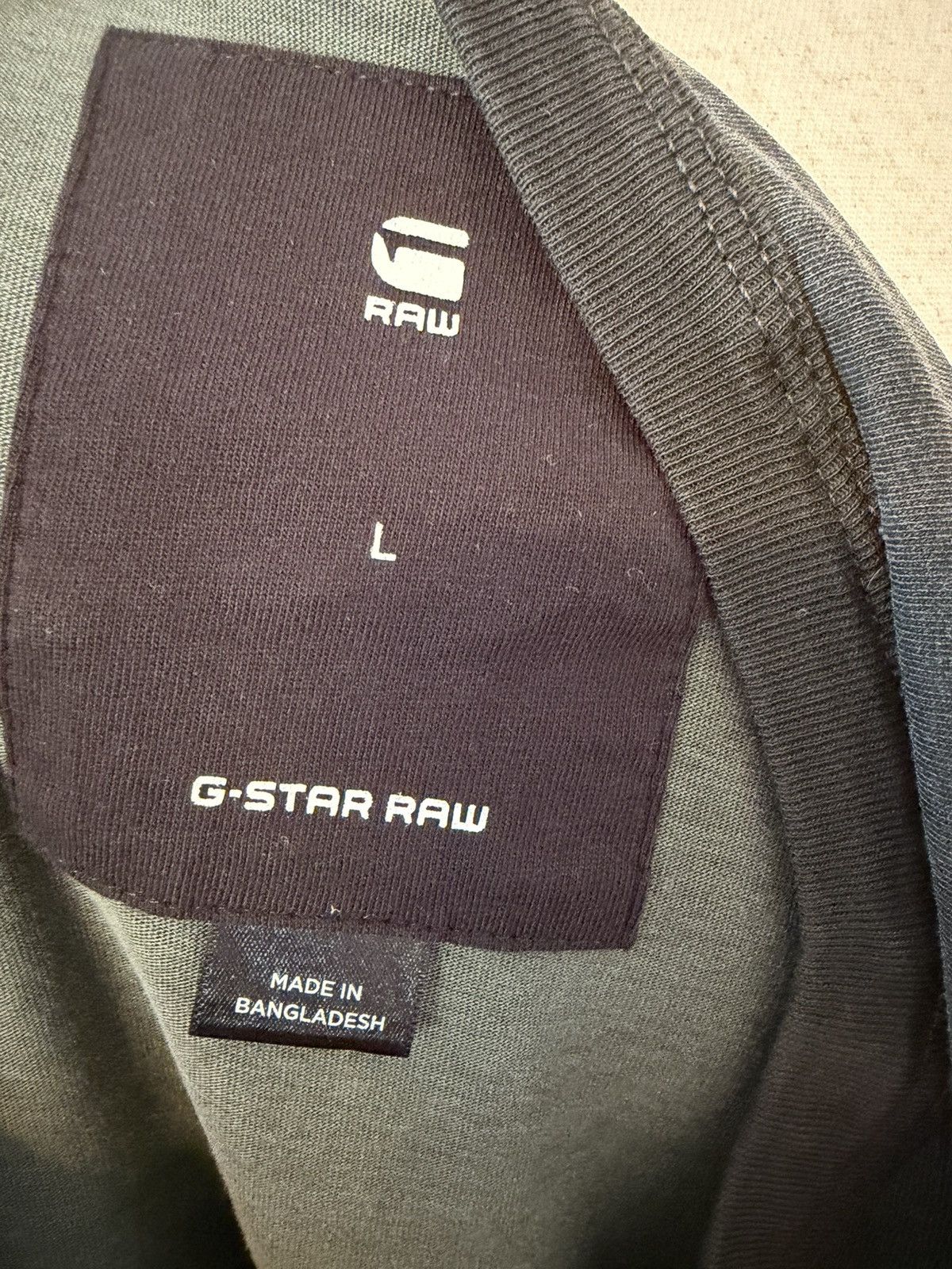 G-Star G-Star Raw green striped t-shirt Size US L / EU 52-54 / 3 - 5 Thumbnail