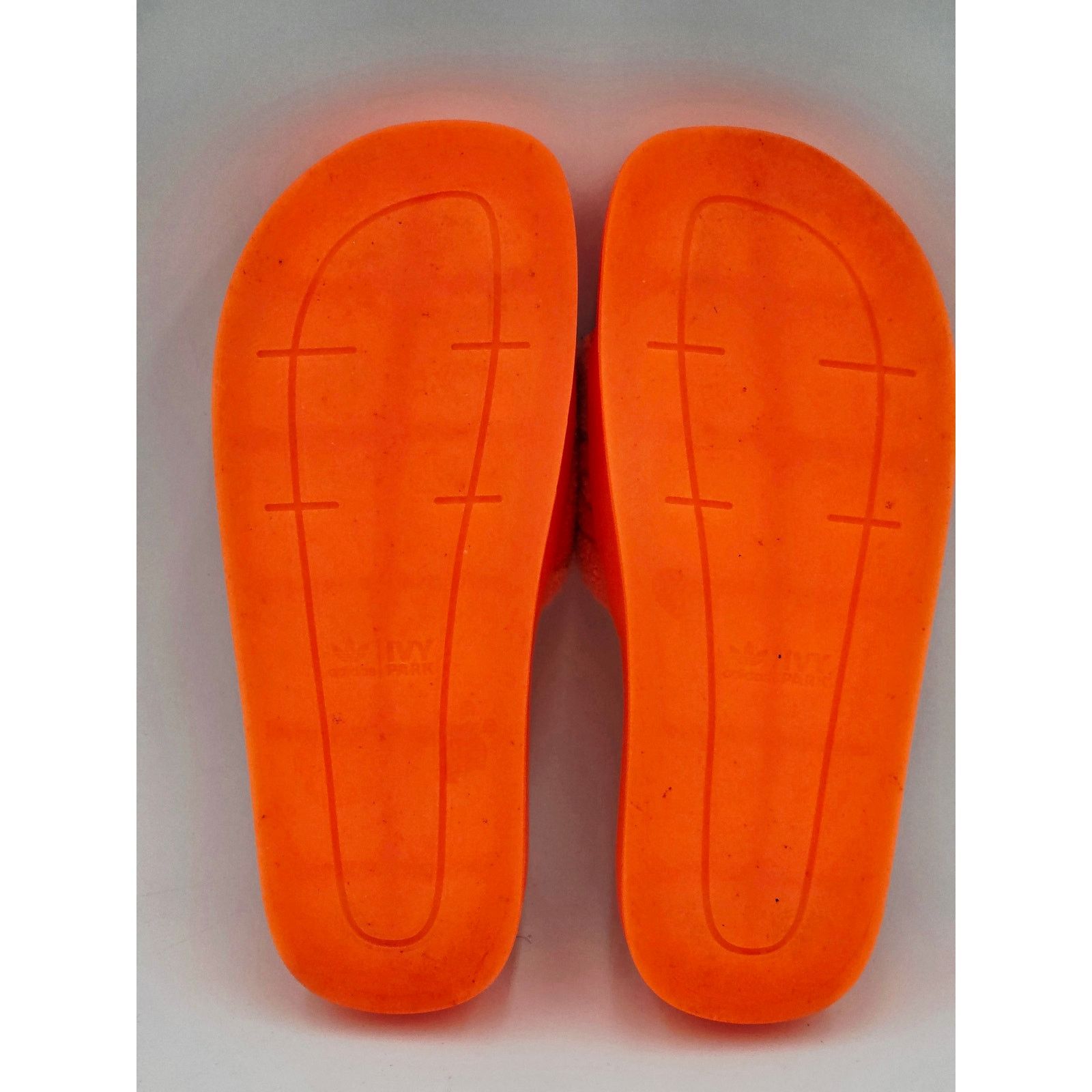 Ivy Park Adidas IVY Park Terry Slides Mens 7 Orange Beyonce Sandals Size US 7 / EU 40 - 6 Thumbnail
