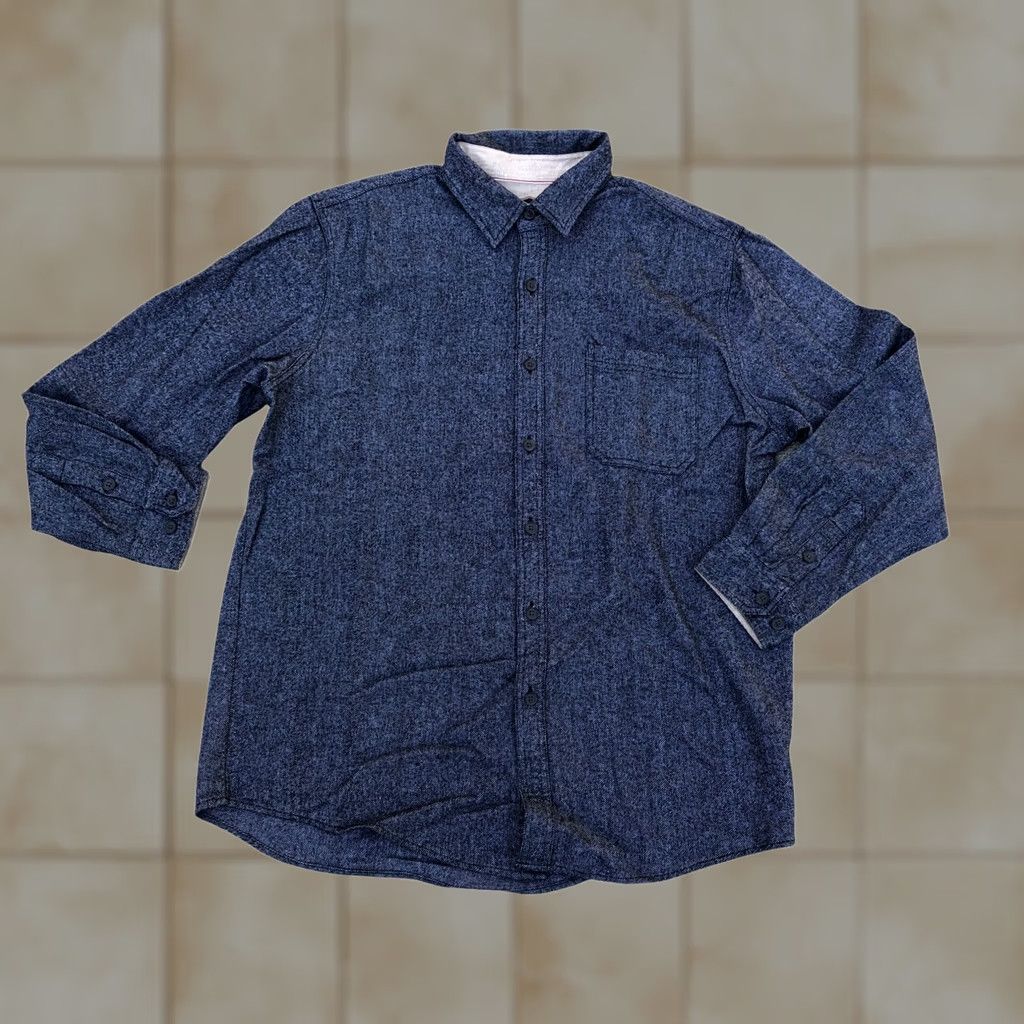 Vintage FREEDOM FOUNDRY Heavy Denim Button Down Shirt LG Men's Blue Long Sleeve Top Size US L / EU 52-54 / 3 - 1 Thumbnail