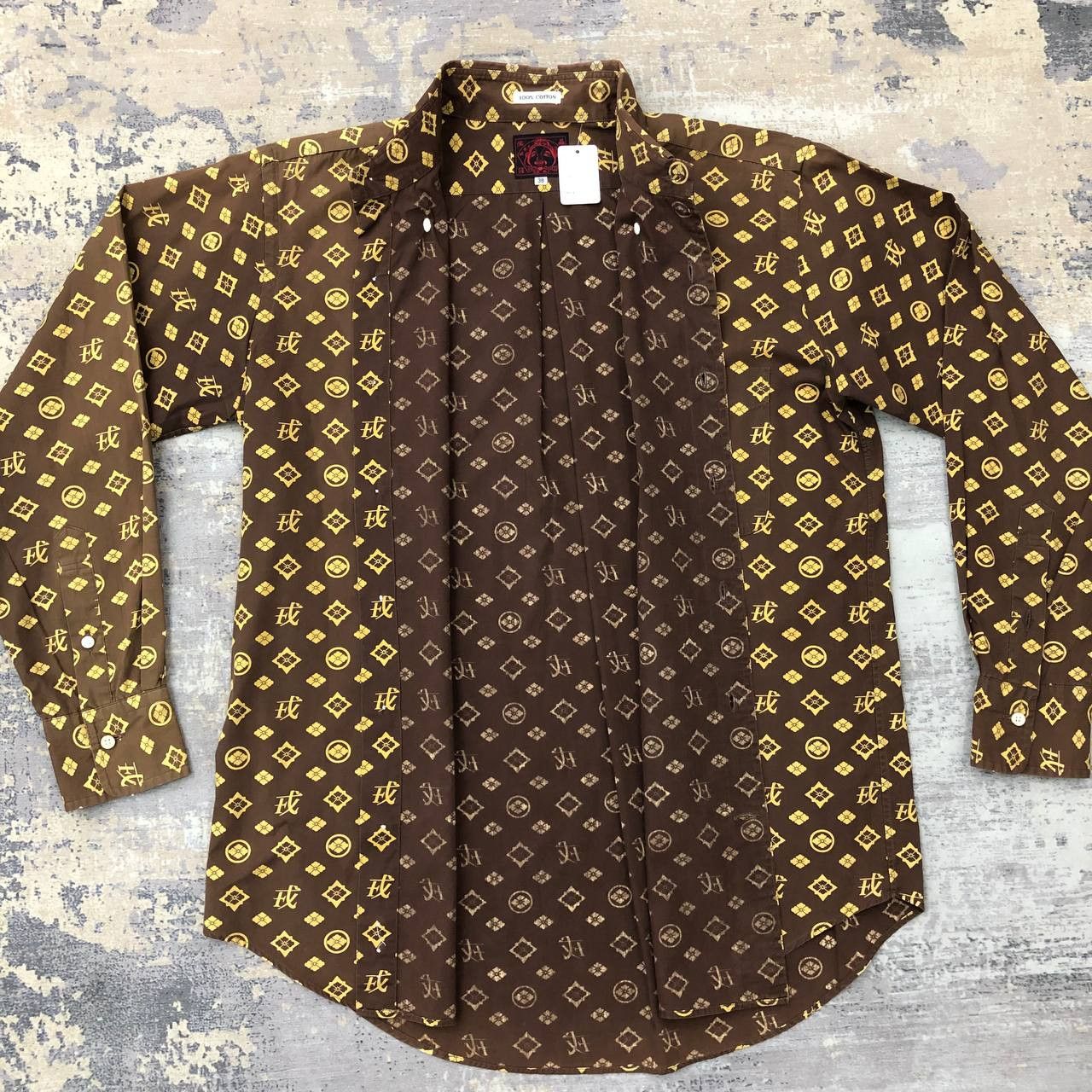 Evisu T322 EVISU MONOGRAM SHIRTS Size US M / EU 48-50 / 2 - 4 Thumbnail