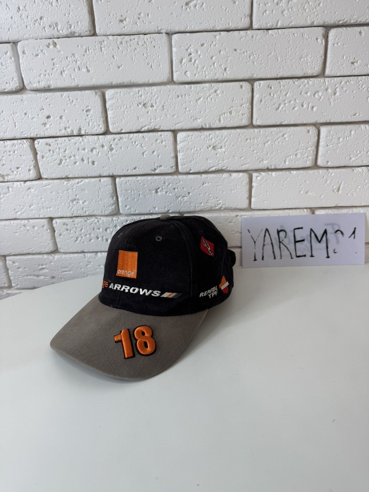 Vintage Orange Arrows F1 Team Pedro Delarosa Formula One cap hat Size ONE SIZE - 1 Thumbnail