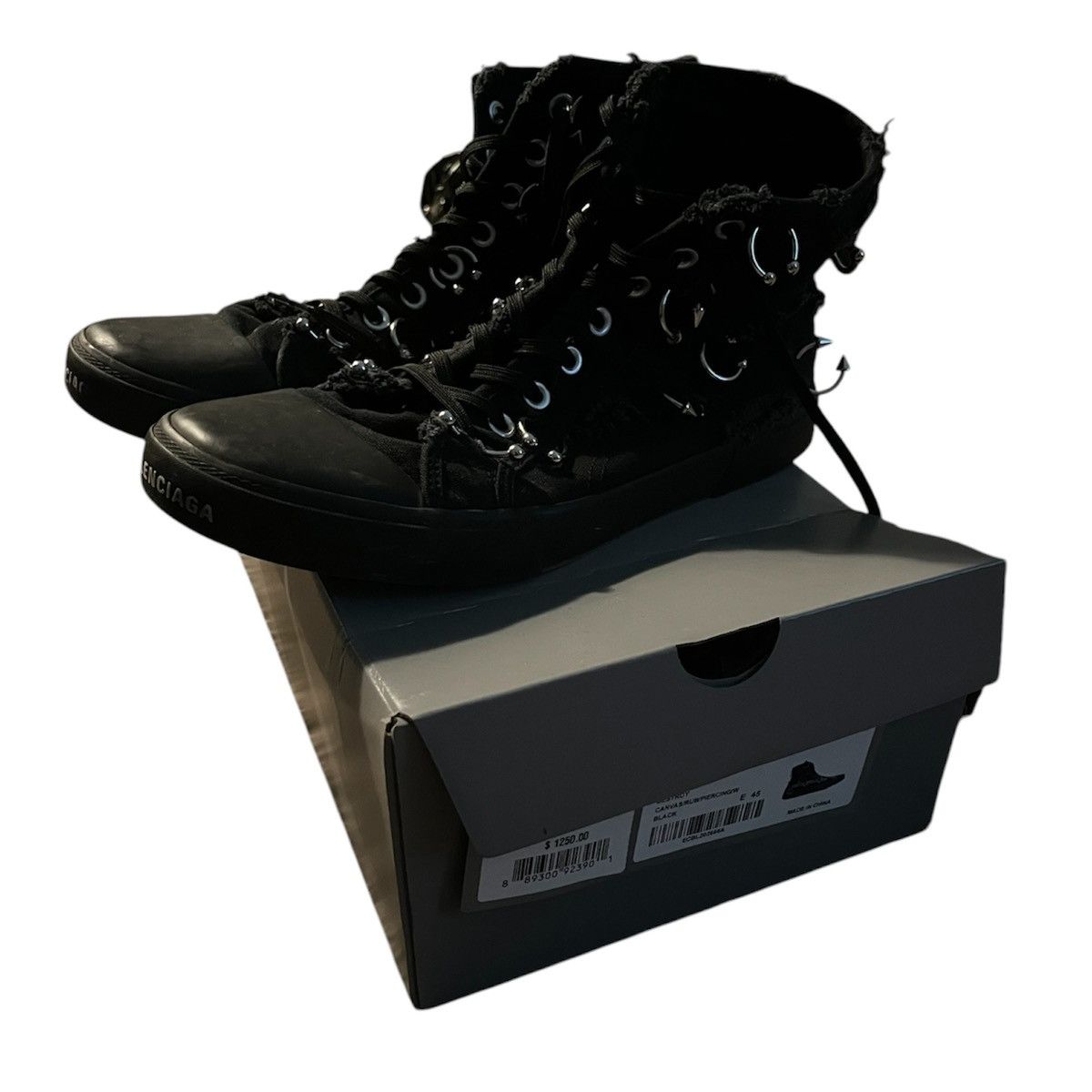 Balenciaga Paris pierced shoes