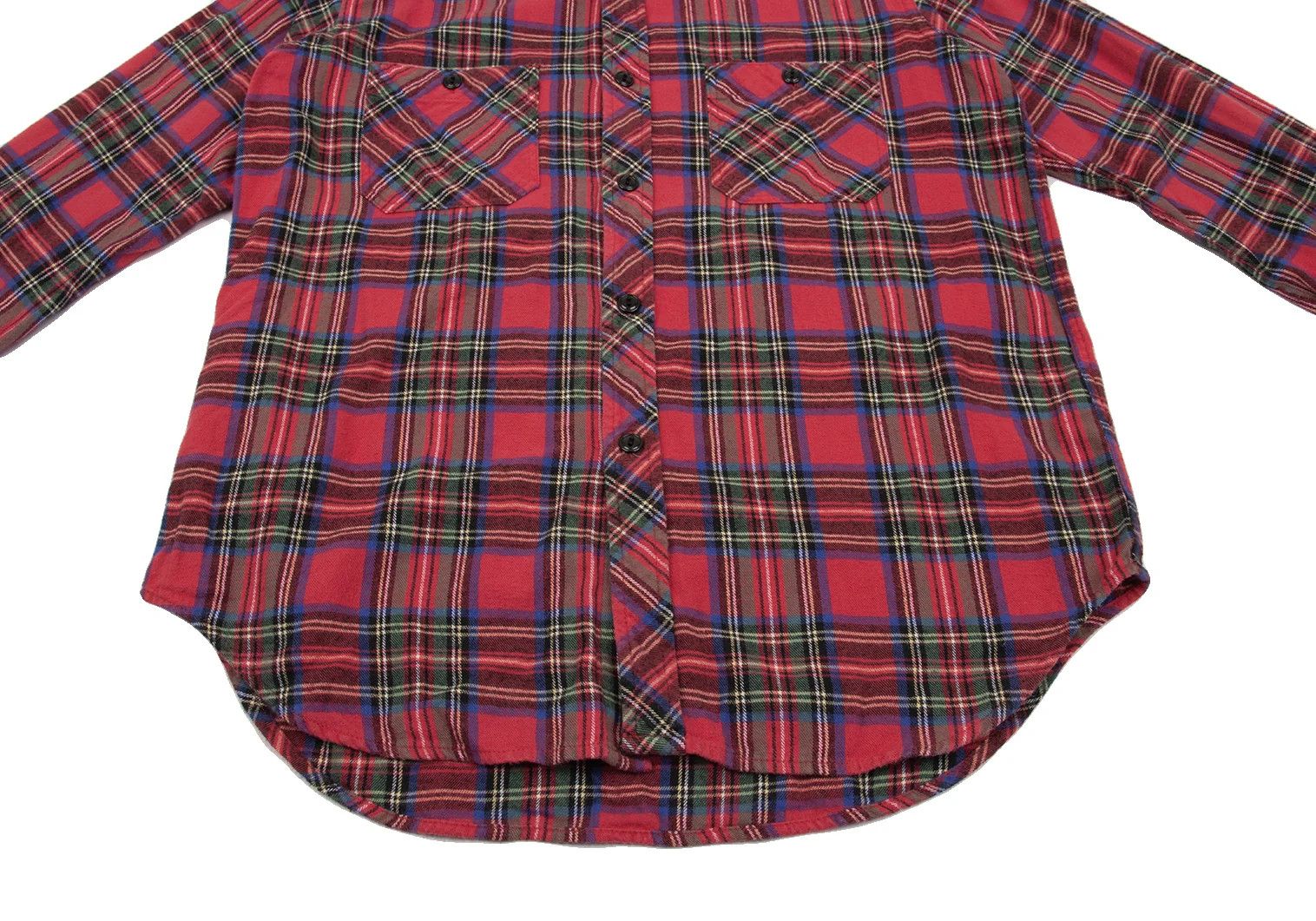 Engineered Garments Tartan Check Flannel Shirt in Red and Blue, Size L Size US L / EU 52-54 / 3 - 9 Thumbnail