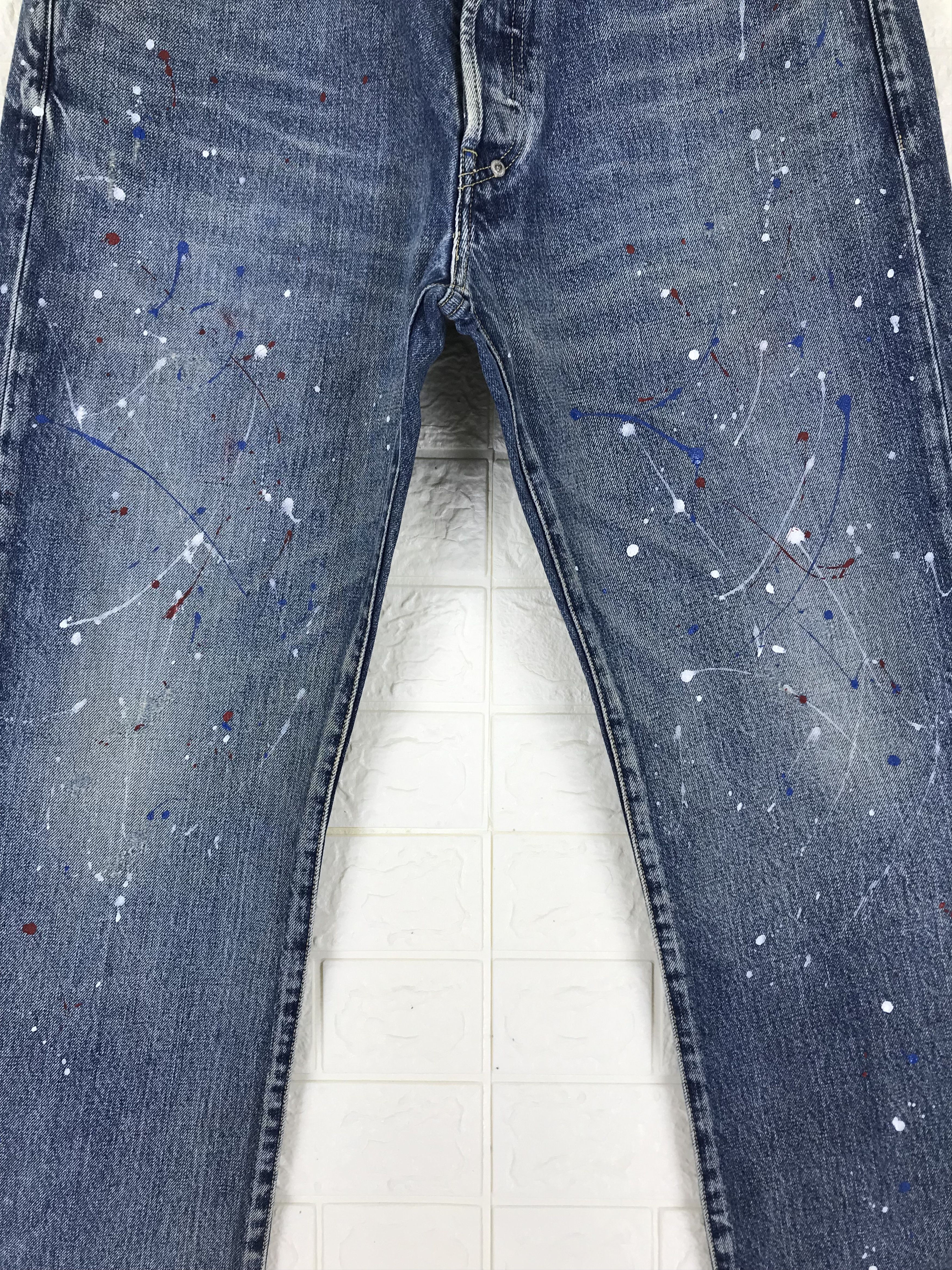 Nitraid Vintage Nitraid Japanese Paint Splatter Jeans Size US 34 / EU 50 - 3 Thumbnail