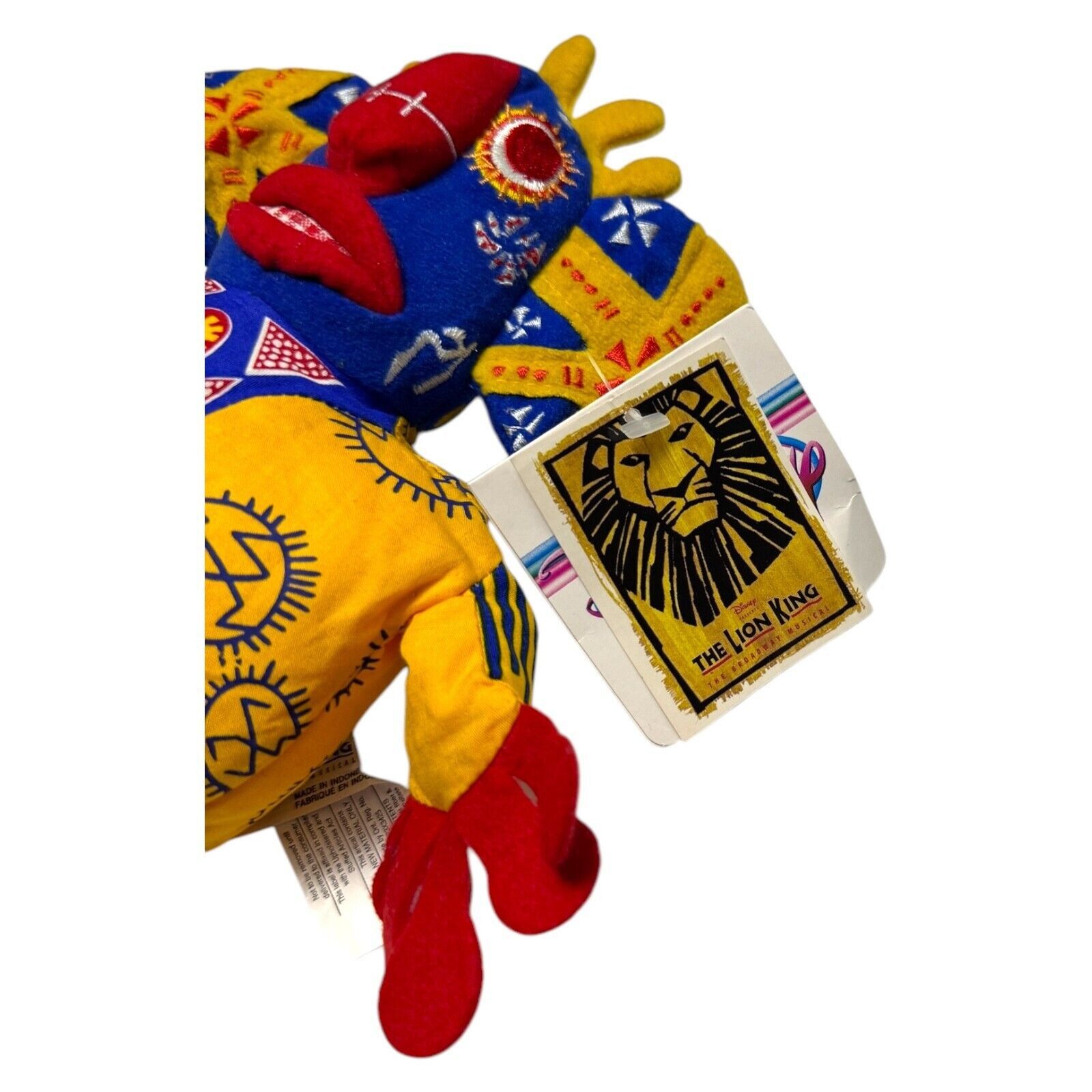 Disney NWT 90s Disney Store LION KING #4 TRICKSTER STAGESHW Beanie Size ONE SIZE - 5 Thumbnail