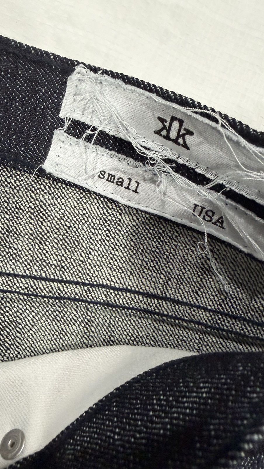 K-Two Studios 18.5oz LOOSE INDIGO HEAVY DENIM Size US 28 / EU 44 - 9 Thumbnail