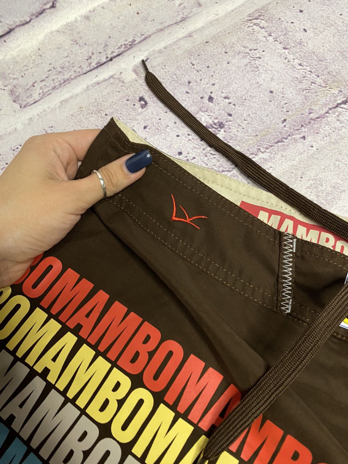Mambo MENS Mambo Brown Overprint Surf Shorts streetwear Size US 32 / EU 48 - 3 Thumbnail
