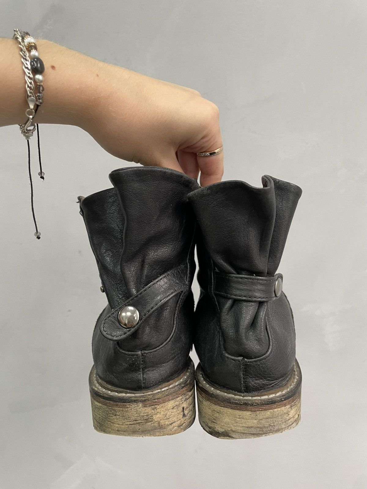 A.S.98 Rare zipper tornado A.S. 98 style leather avant garde boots Size US 7 / IT 37 - 4 Thumbnail