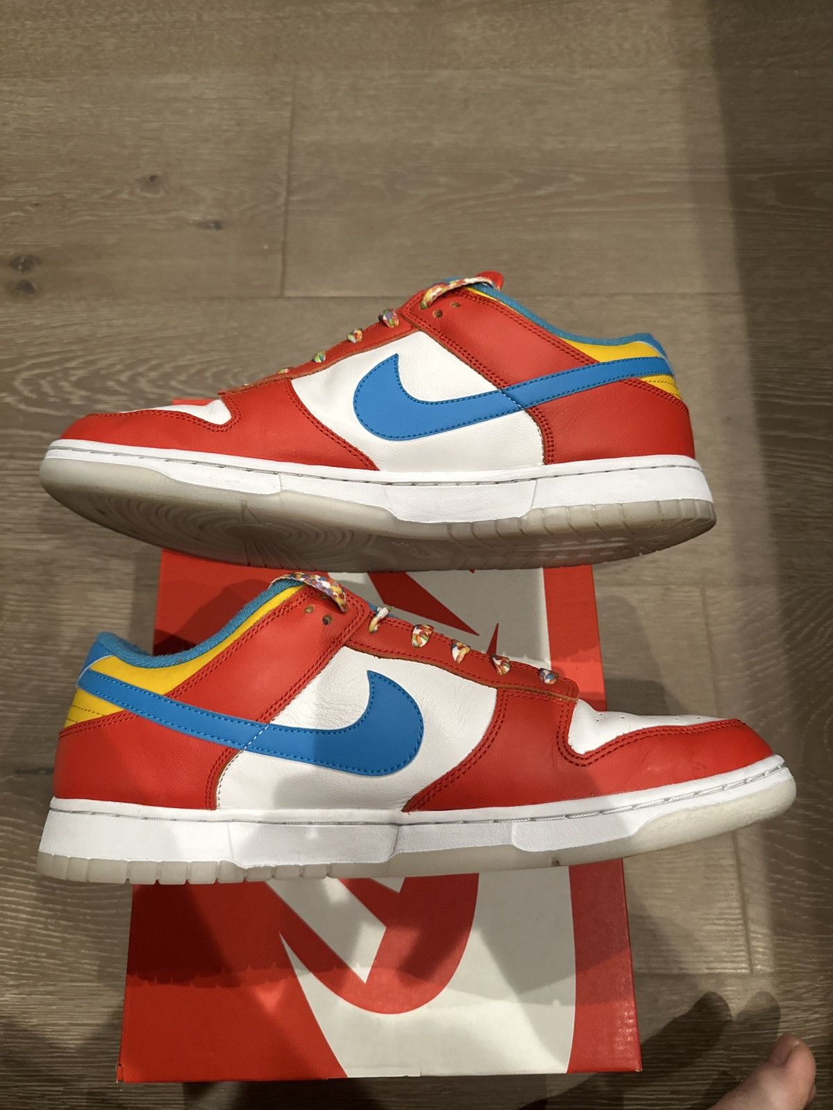 Nike Nike Dunk Low QS Lebron James Fruity Pebbles Size US 11.5 / EU 44-45 - 2 Thumbnail